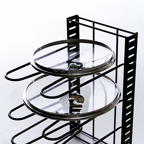 高さ調節できる シンク下収納ラック＆ ３ＷＡＹ フライパンスタンドセット