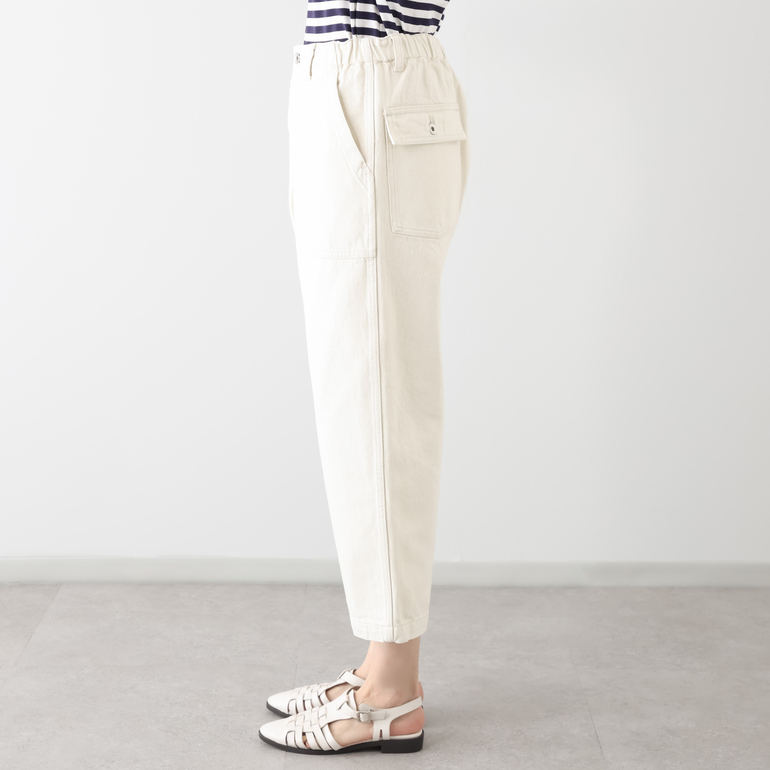 紺屋イチガントウキョウ ライトオンスデニム ベイカーパンツ