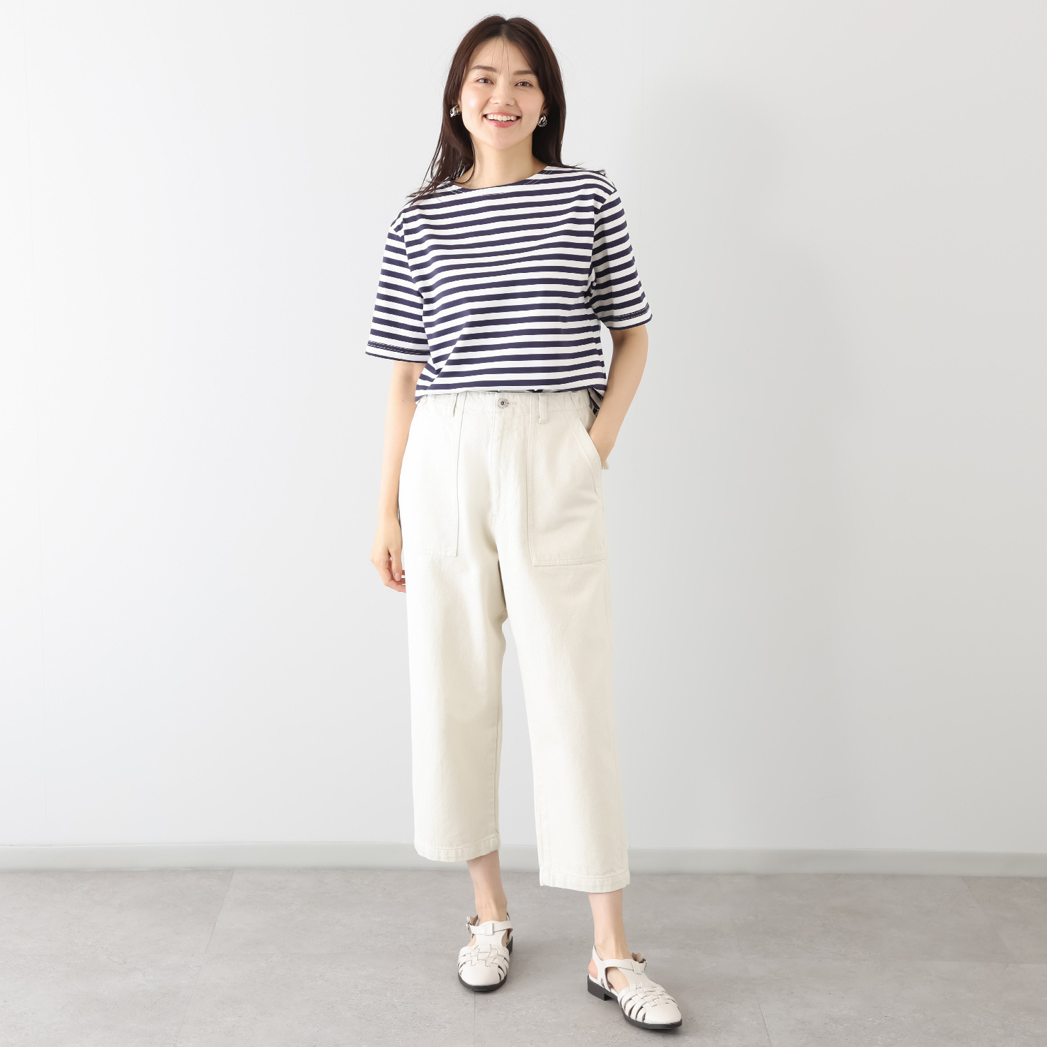 紺屋イチガントウキョウ ライトオンスデニム ベイカーパンツ