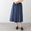 紺屋イチガントウキョウ ライン入り ギャザースカート