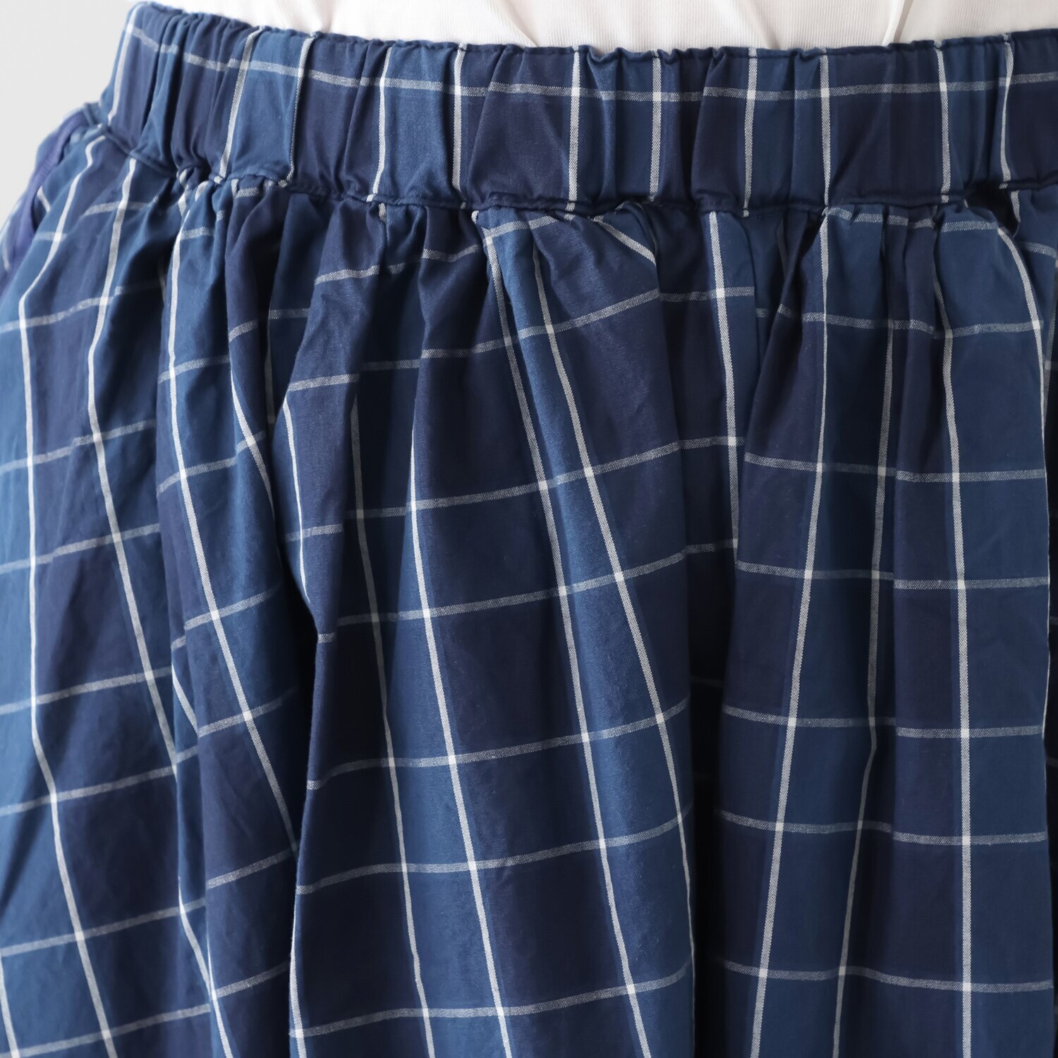 紺屋イチガントウキョウ ライン入り ギャザースカート