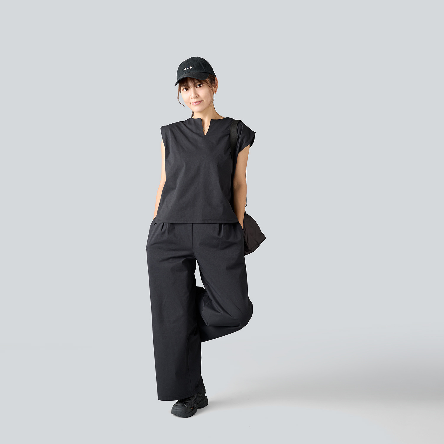 マンスリートライミー 楽ちんきれい見え ジャージー セットアップ