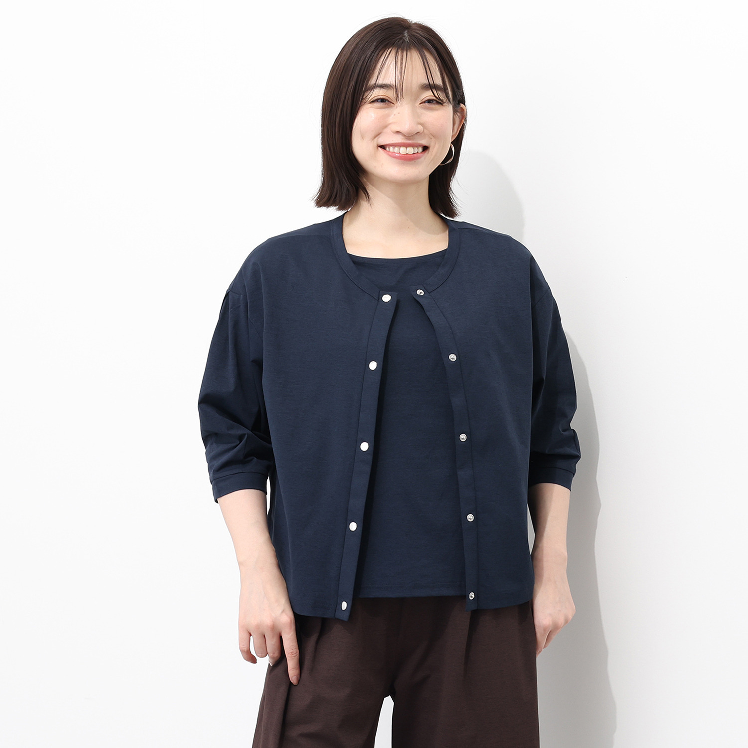 マンスリートライミー 楽ちんきれい見え ジャージー マルチウェイアンサンブル