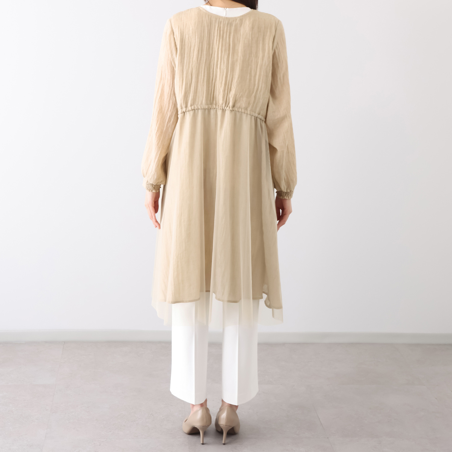 ラブソル エアリーワッシャー ロングカーディガン