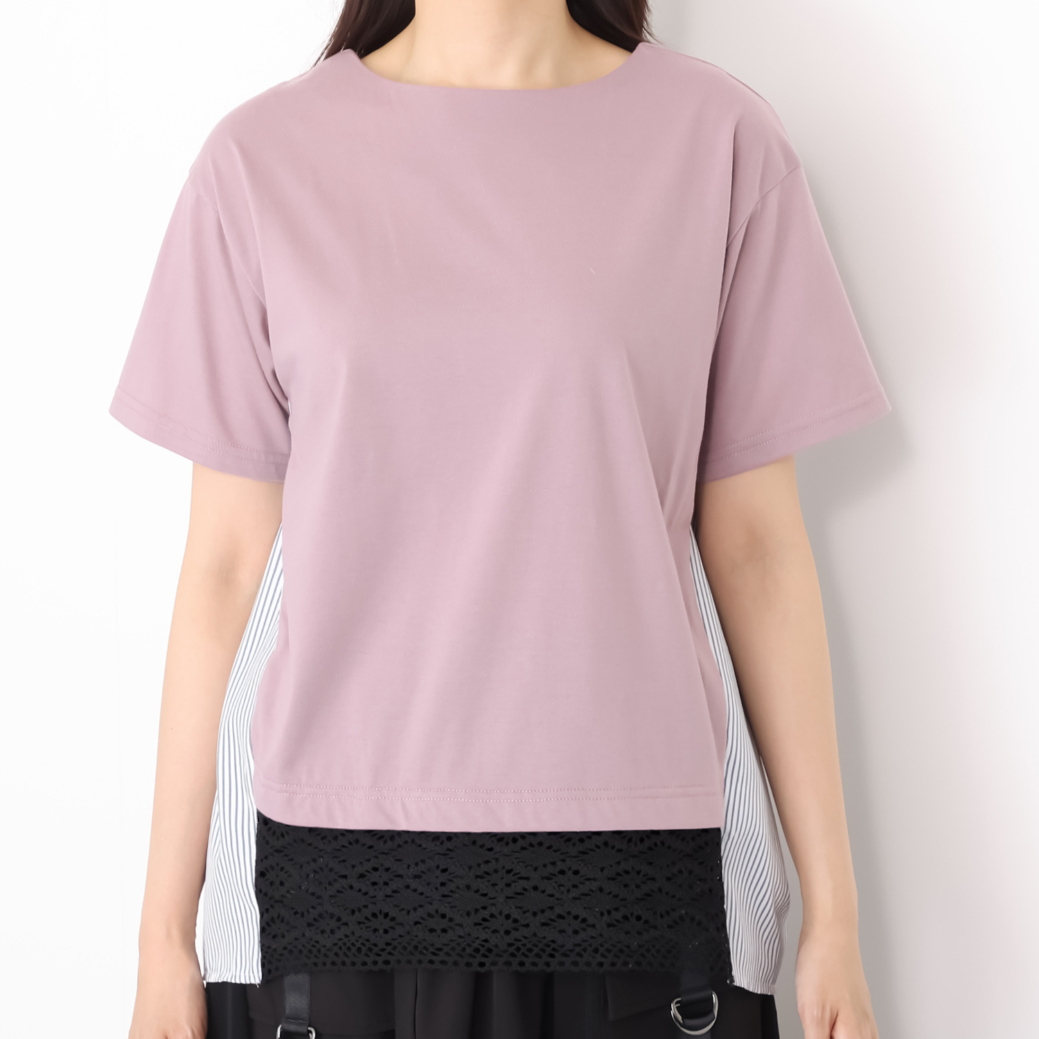 ラブソル 異素材テール コンビトップス