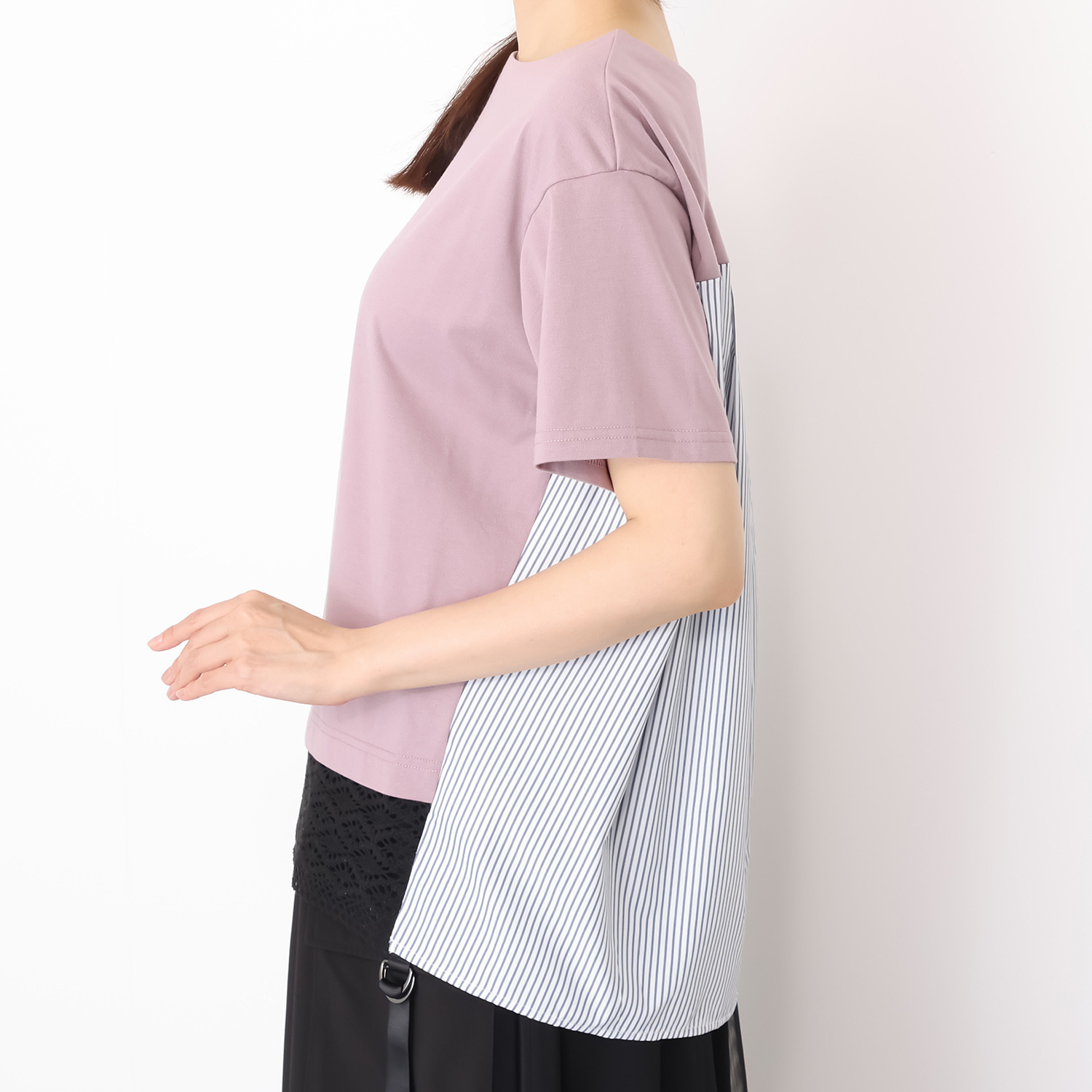 ラブソル 異素材テール コンビトップス