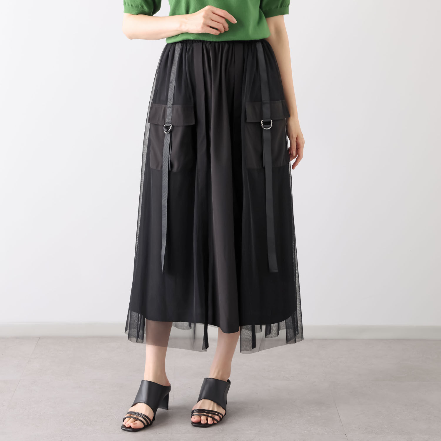 ラブソル チュールラップデザイン カーゴスカート