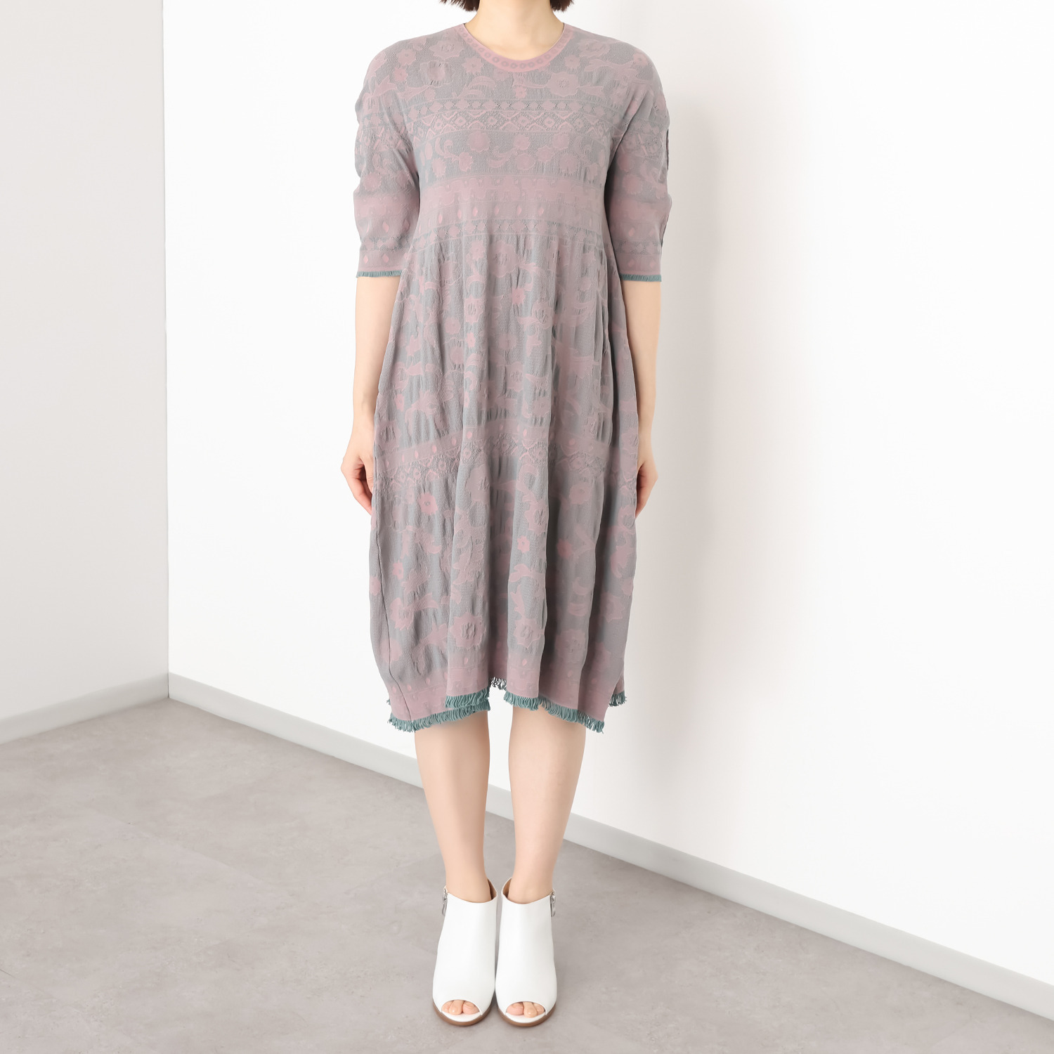 エム　アンド　キョウコ ラッセルレース リバーシブルワンピース