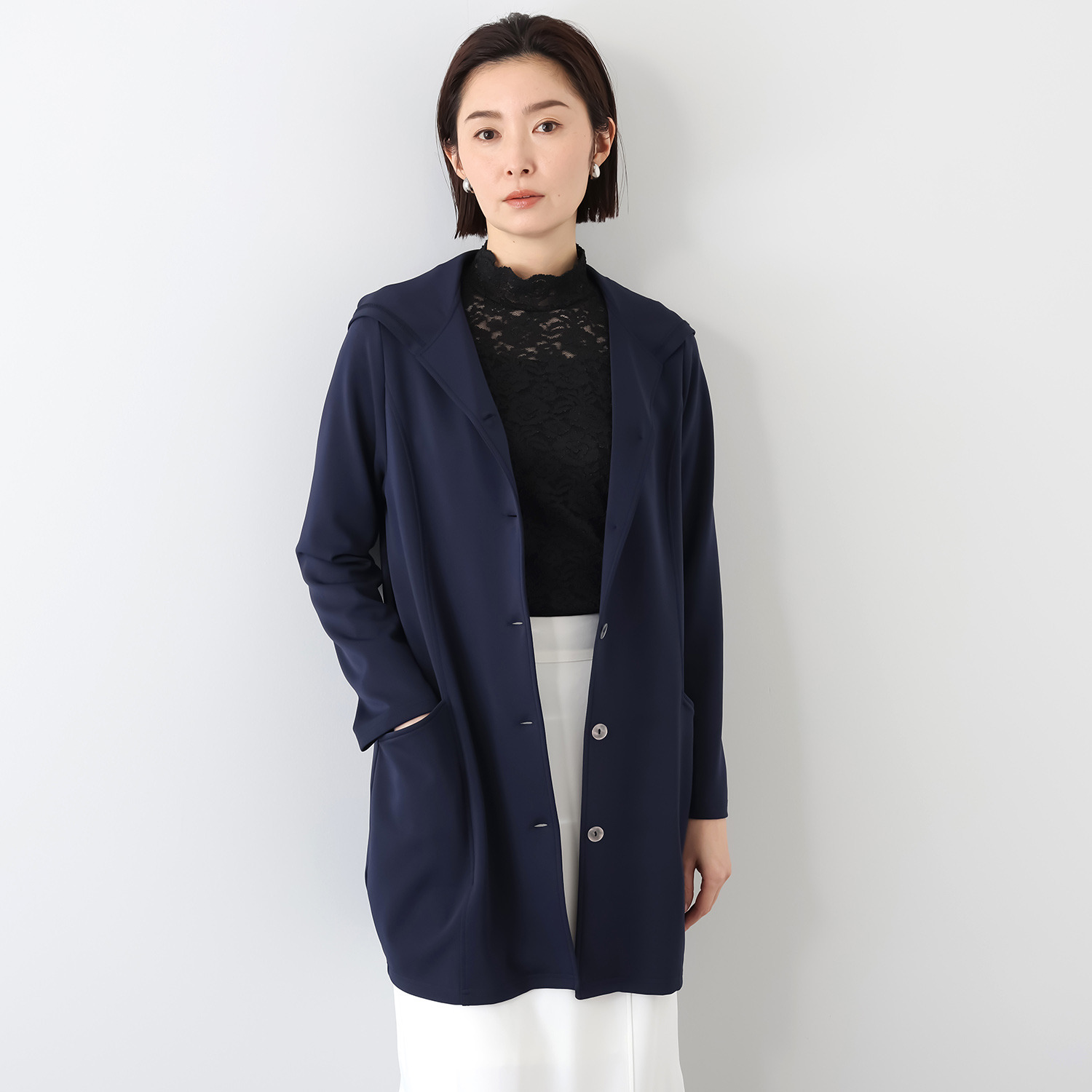 ダジュール しなやかな 万能フーディーコート