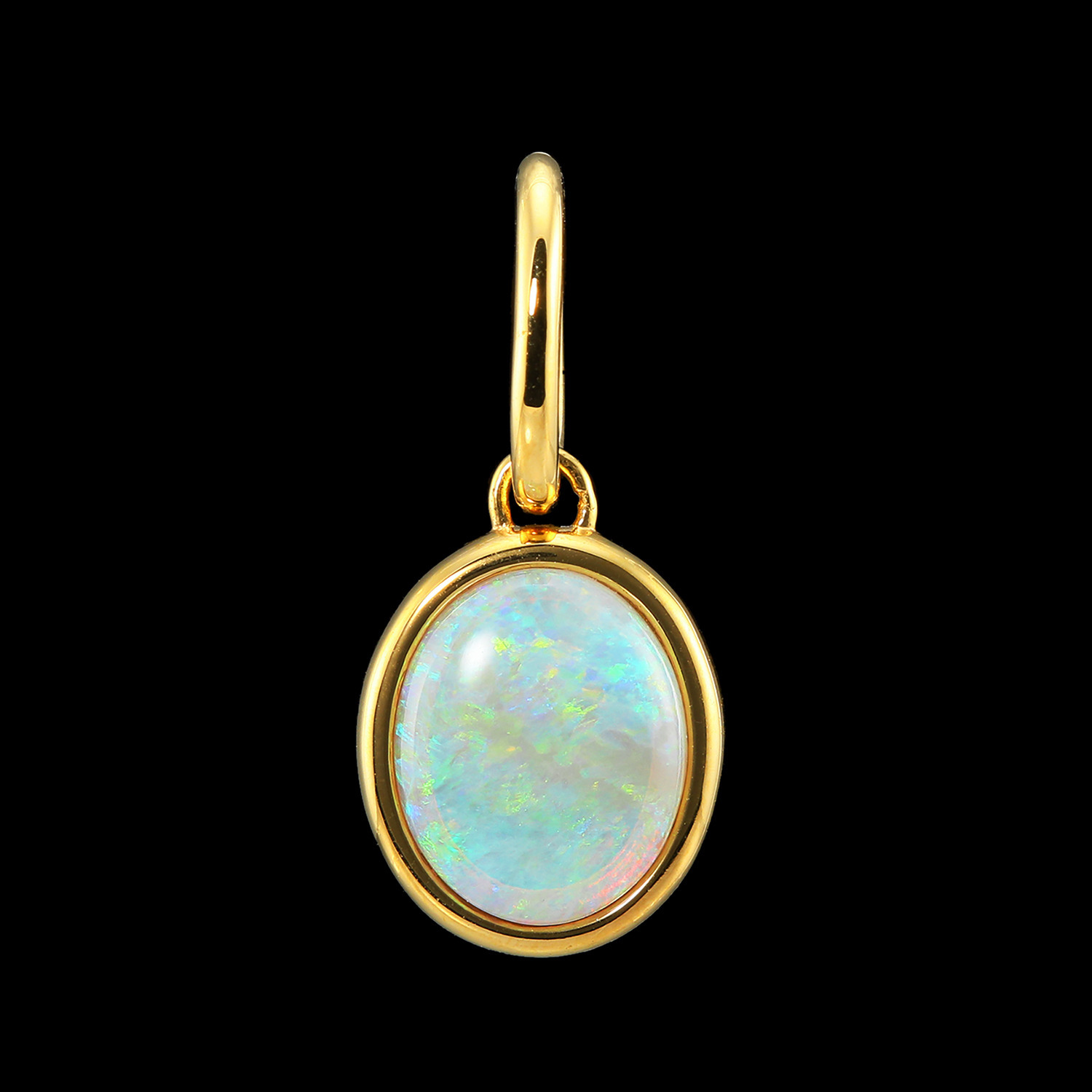 クランティーク 天然オパール ペンダントトップ 〜幸運の虹〜