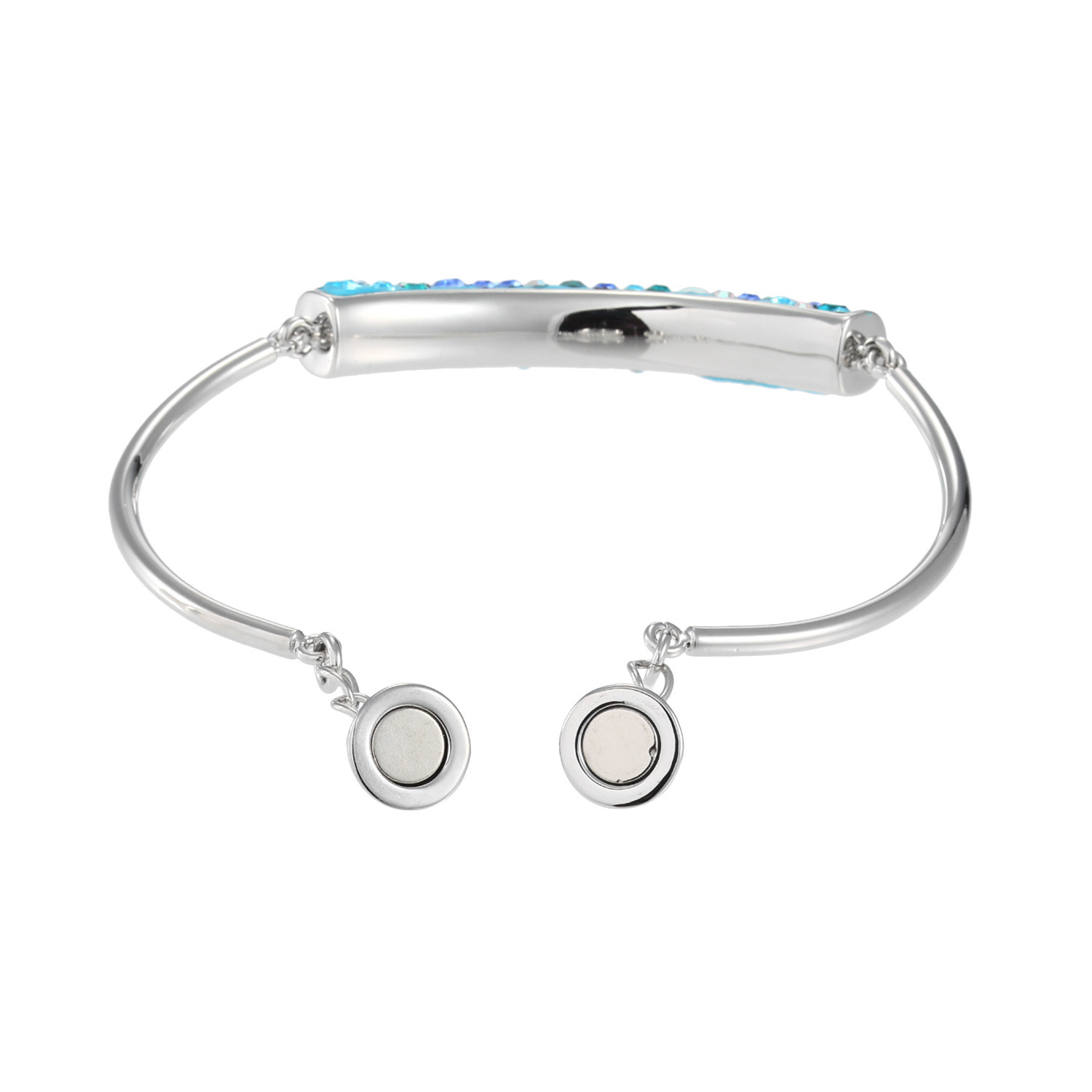 ユキコ　ハナイ プレシオサ社製 クリスタルガラス カラフル マグネットブレスレット