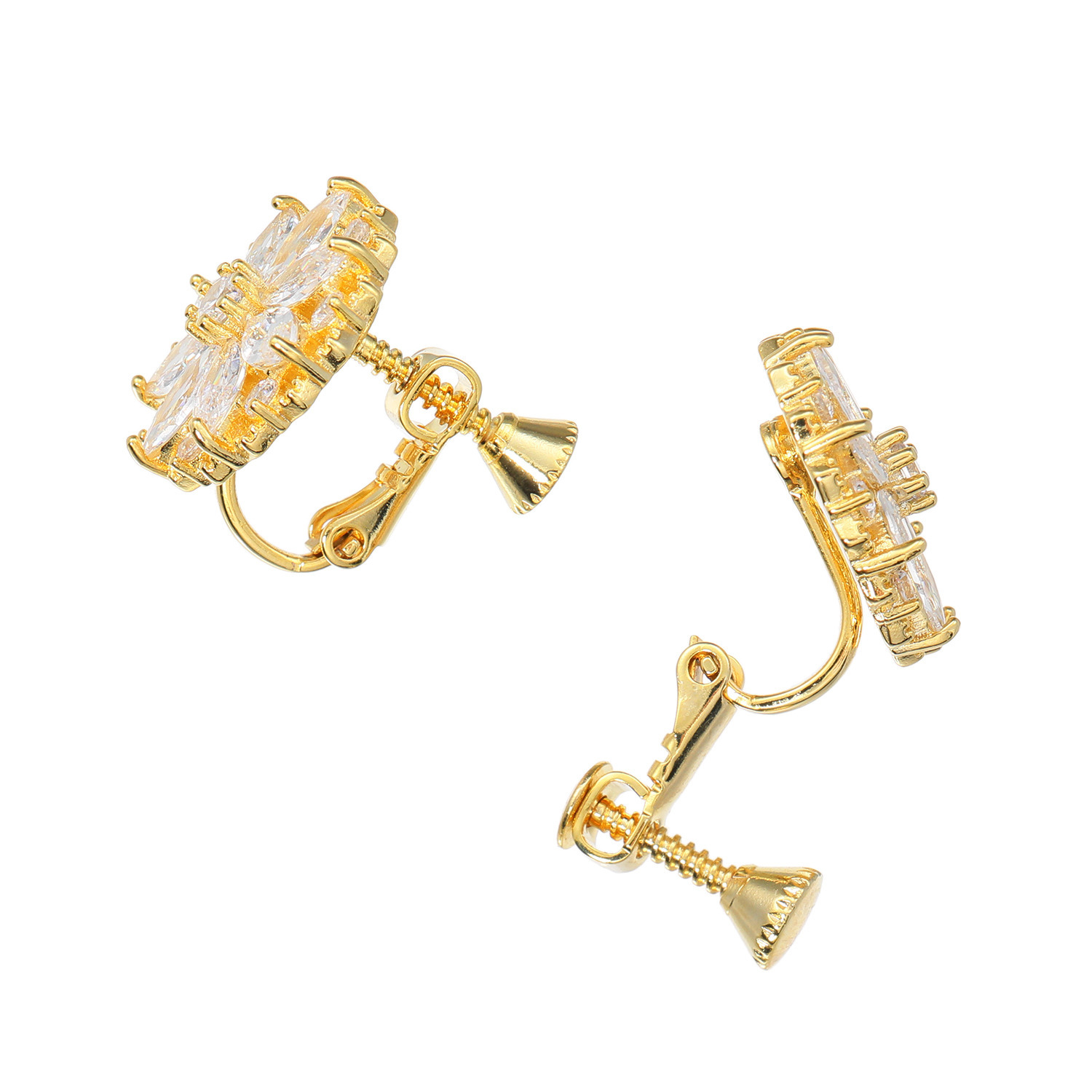 ユキコ　ハナイ ＣＺ レース風フラワー イヤリング／ピアス