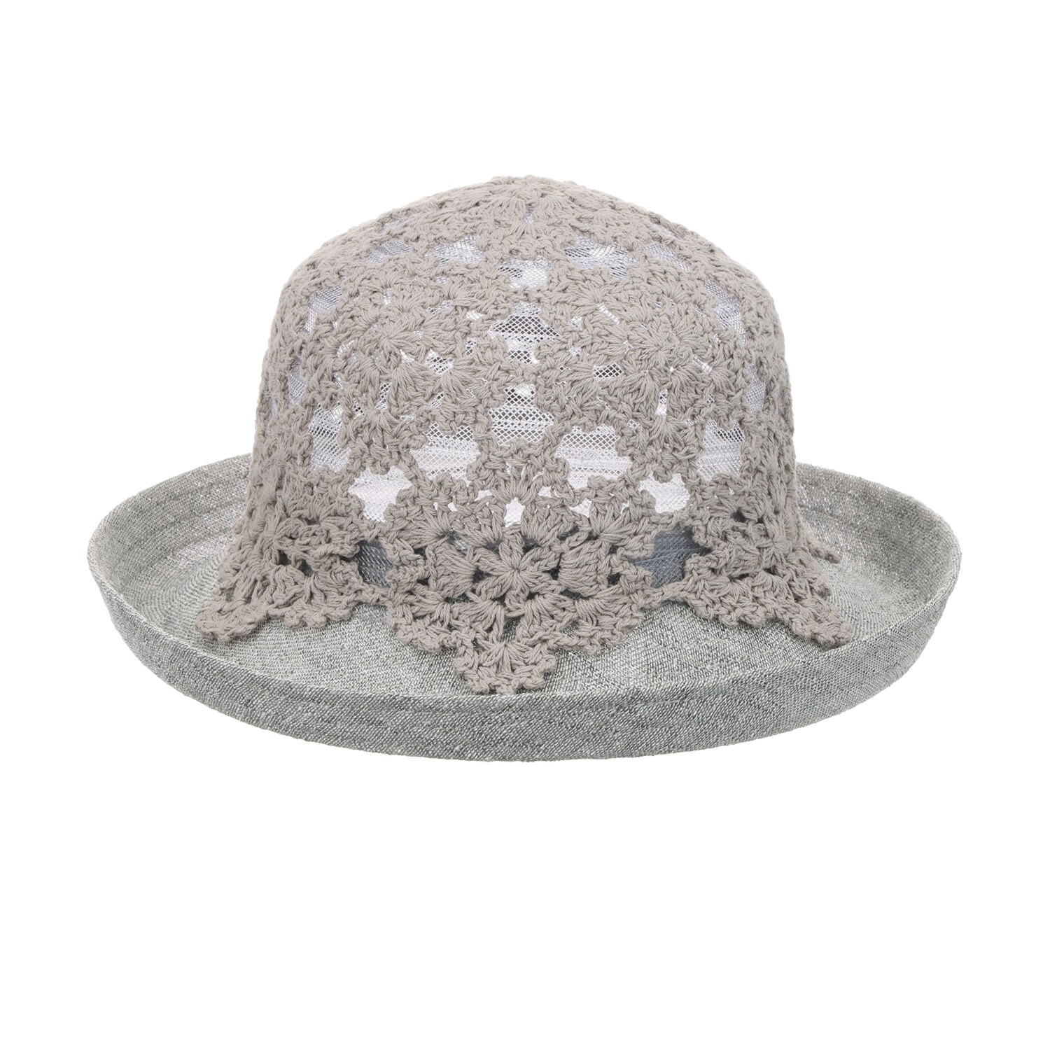 ユキコ　ハナイ クロシェ フラワーモティーフ ハット
