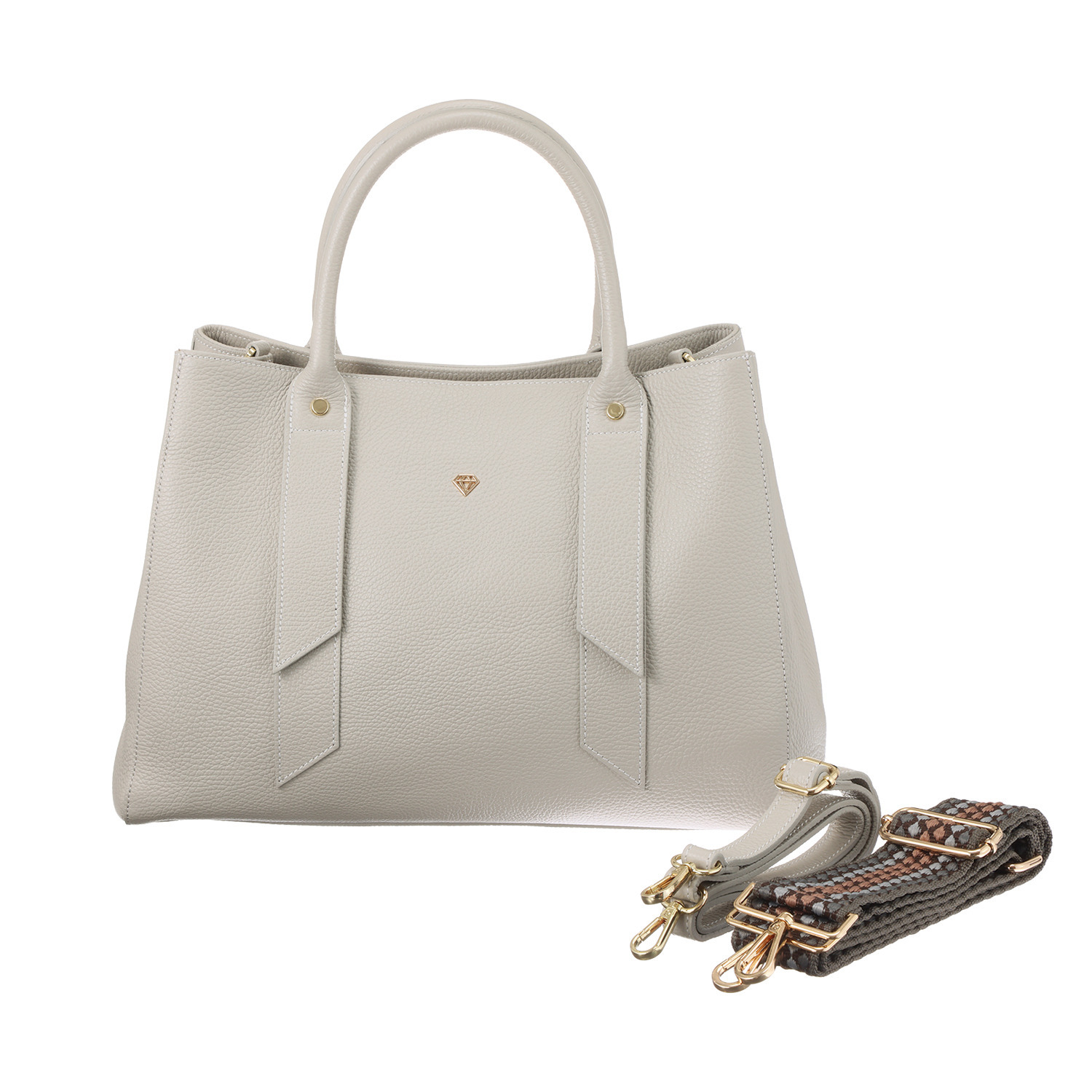 カレイドス ＜イタリア製＞ シボカーフレザー ２ウェイトートバッグ