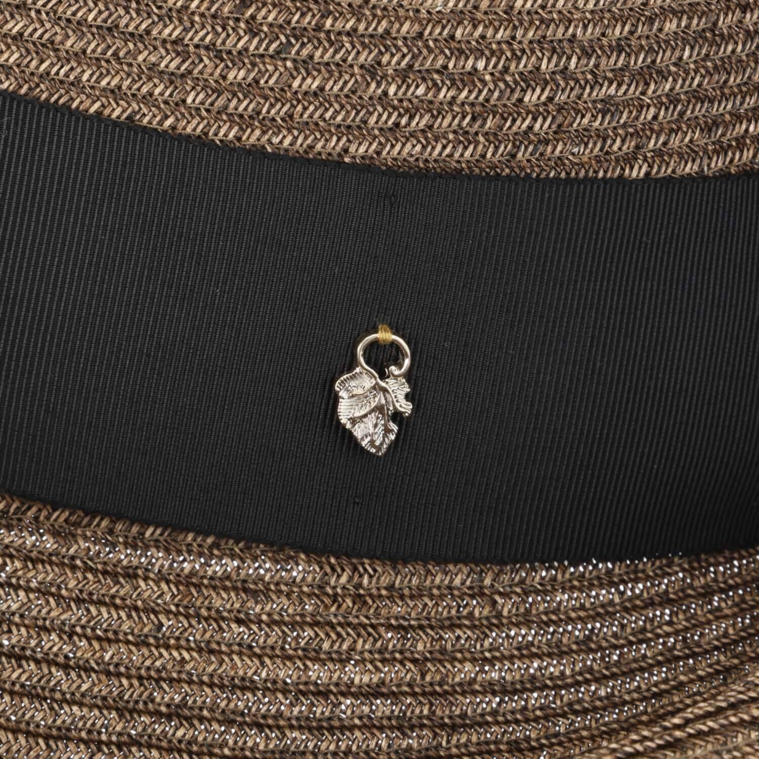 アウレリア 日本製 ＵＶカット ブレードリボン ブリムダウンハット