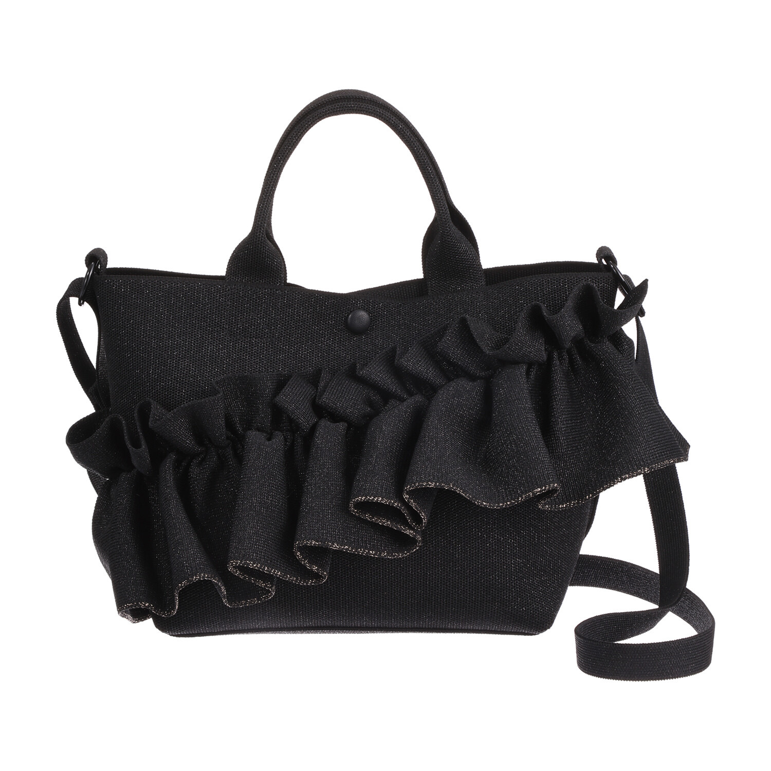 ルートート 大人かわいい ボリュームフリル ２ウェイトートバッグ “デリ” ルフル・ラッフル