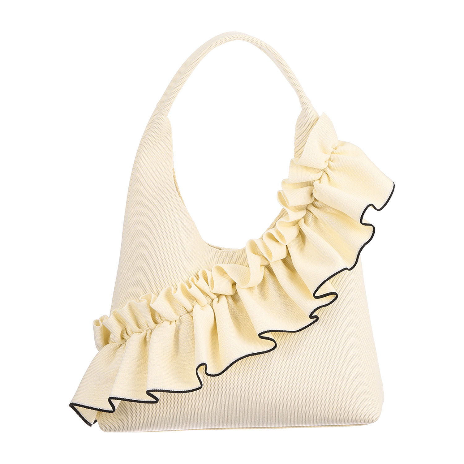 ルートート 大人かわいい ボリュームフリル 肩掛けがきまるバッグ “ラウンド” ルフル・ラッフル