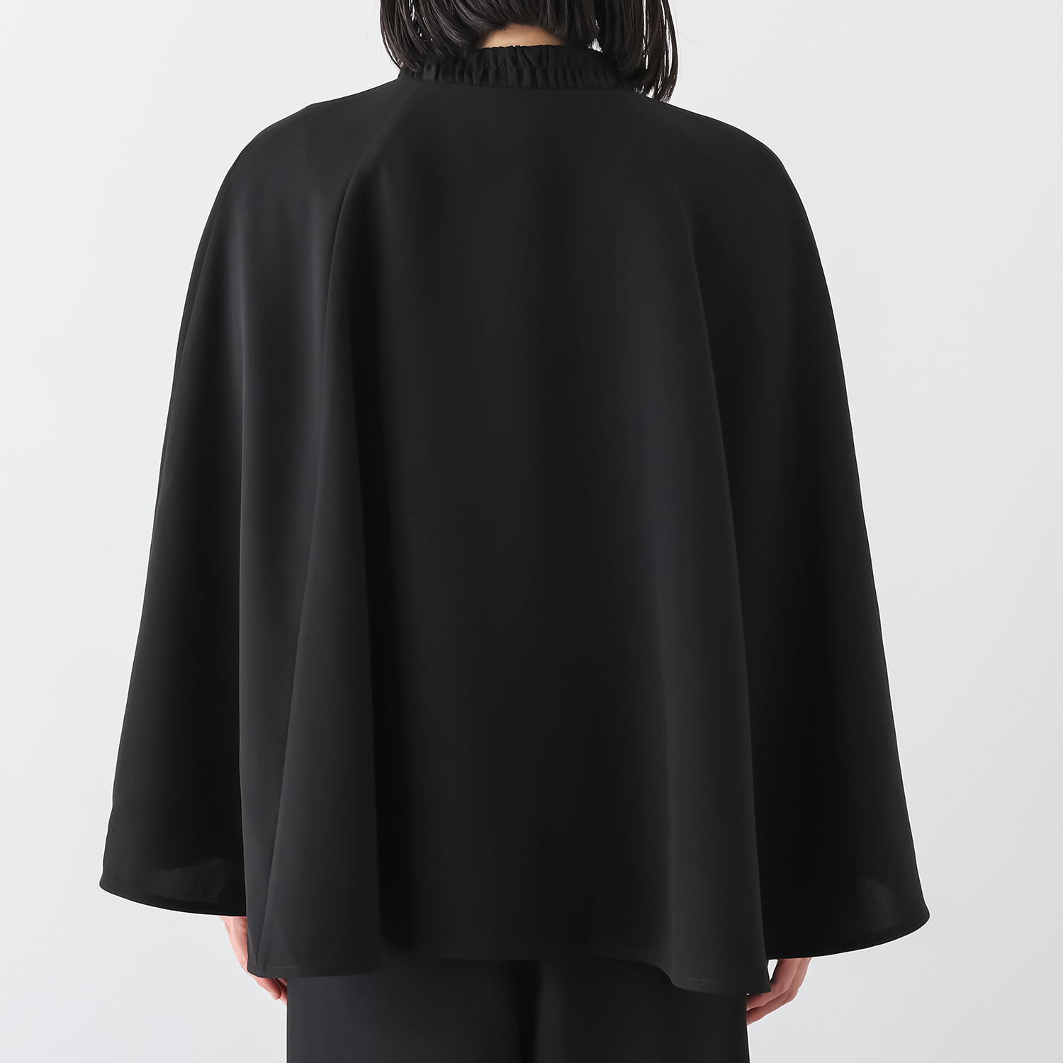 岩佐 国内生産 国内生地 スタンドカラー フォーマルケープ