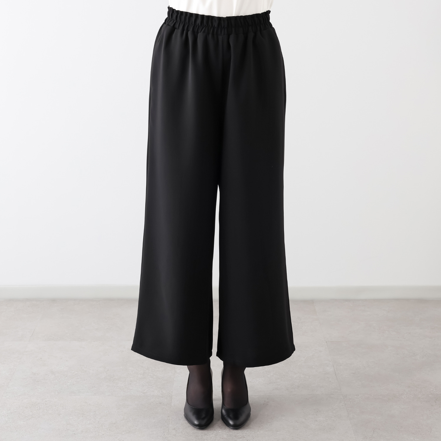 岩佐 国内生産 国内生地 ワイドシルエット フォーマルパンツ