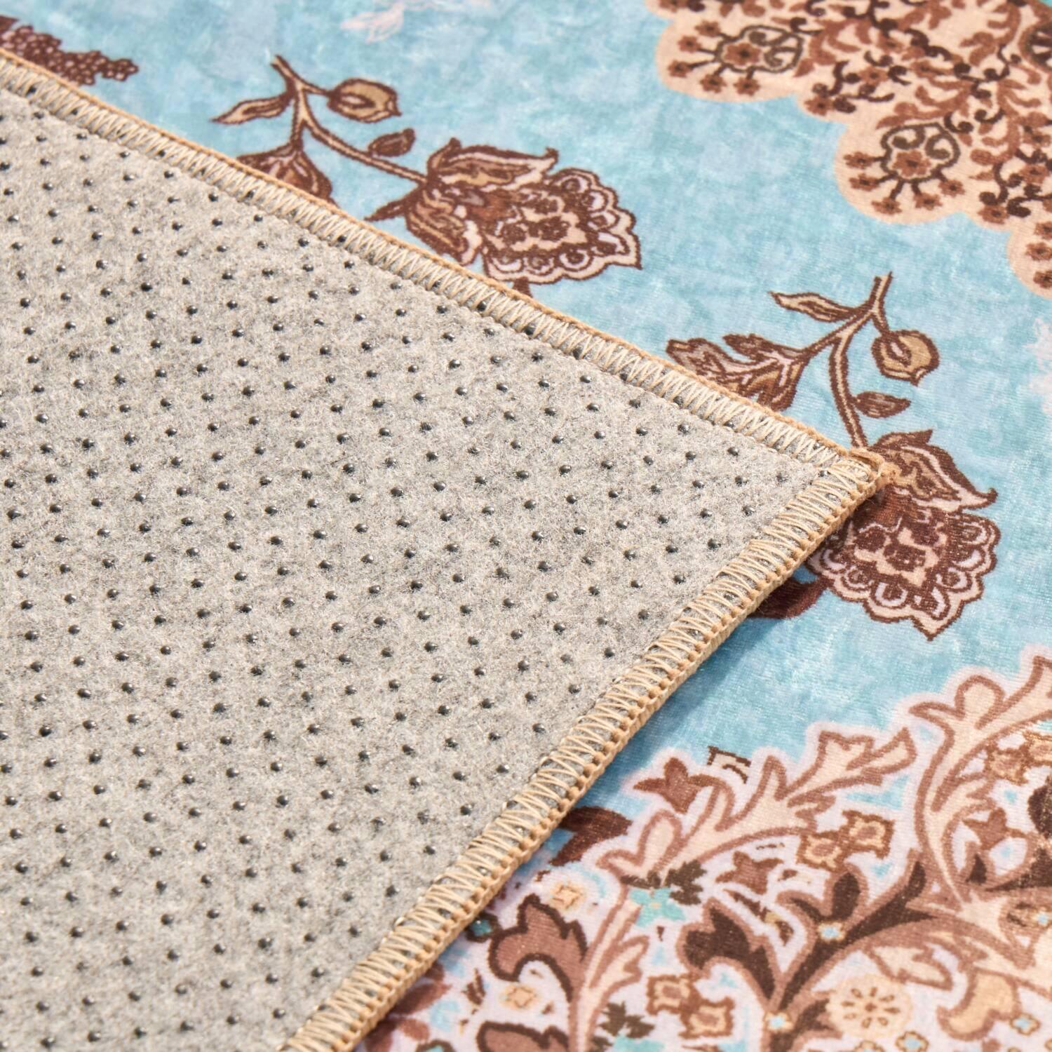 はっ水加工付 ペルシャンデザイン カーペット “サンティエラ” ＜１９０×１９０ｃｍ＞