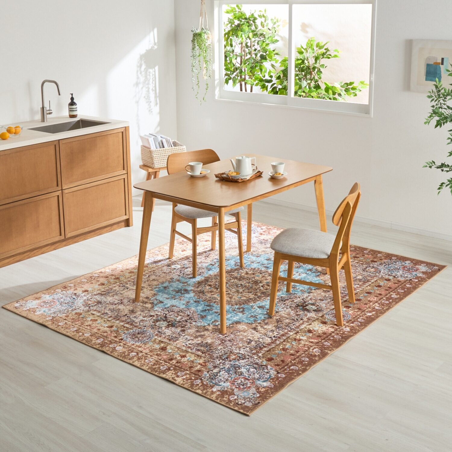 はっ水加工付 ペルシャンデザイン カーペット “サンティエラ” ＜１９０×２４０ｃｍ＞