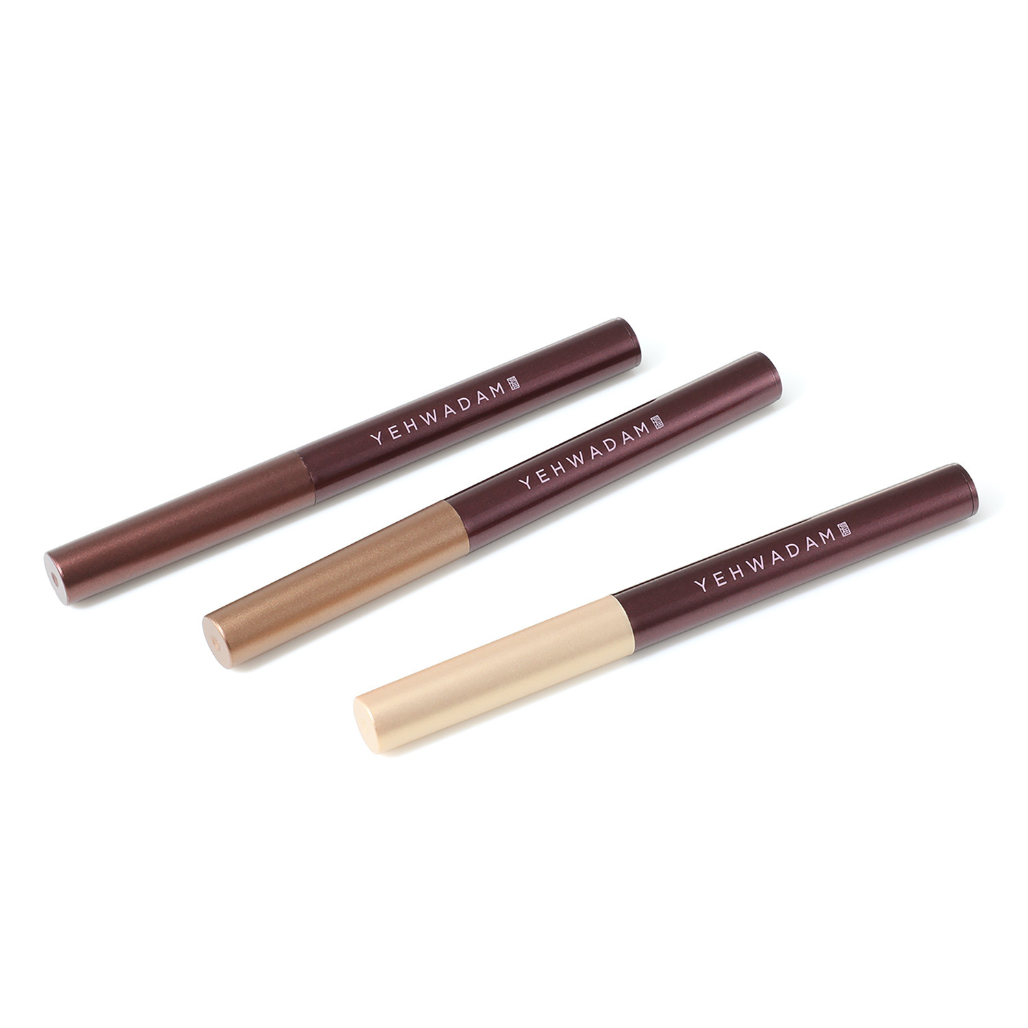 ザ　フェイスショップ 単色でも多色でも使える 立体感のある目元を演出！ イェファダム スティック　アイシャドウ トリオ　シャイニームース ３色セット