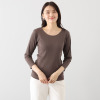 ジュエル オーガニックコットン混 ストレッチリブ編 七分袖インナー３枚セット