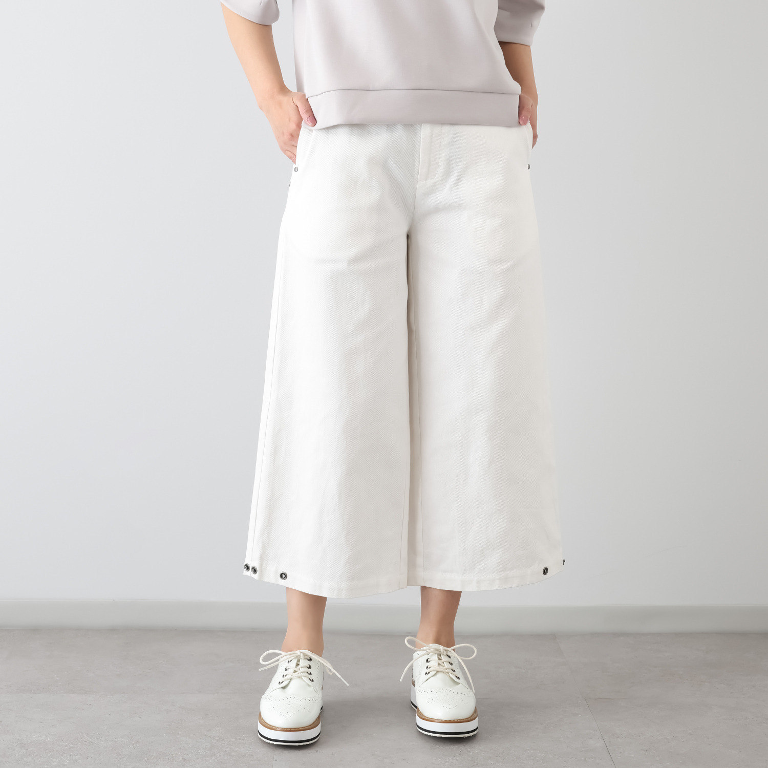 コモエリークローゼット ストレート＆コクーン デニムパンツ