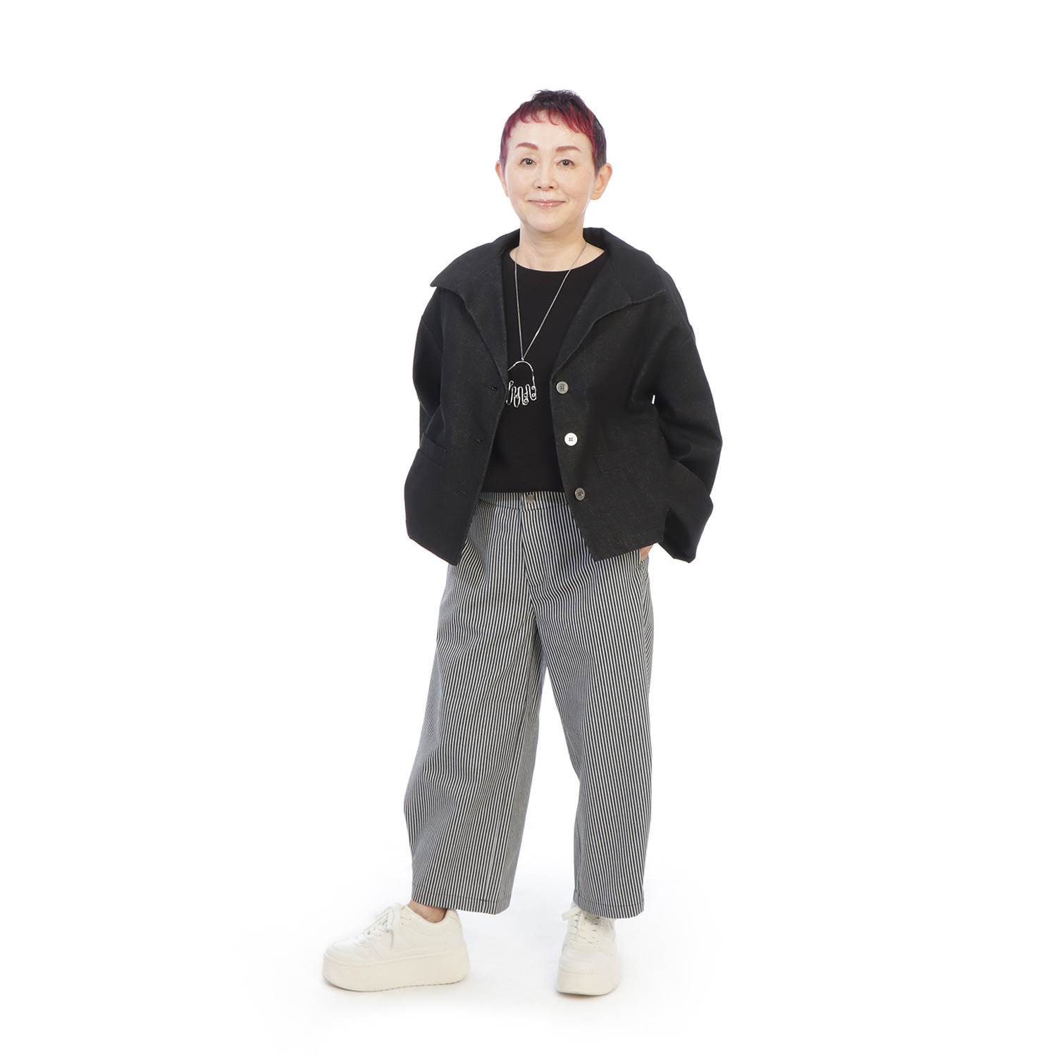 コモエリークローゼット ストレート＆コクーン デニムパンツ