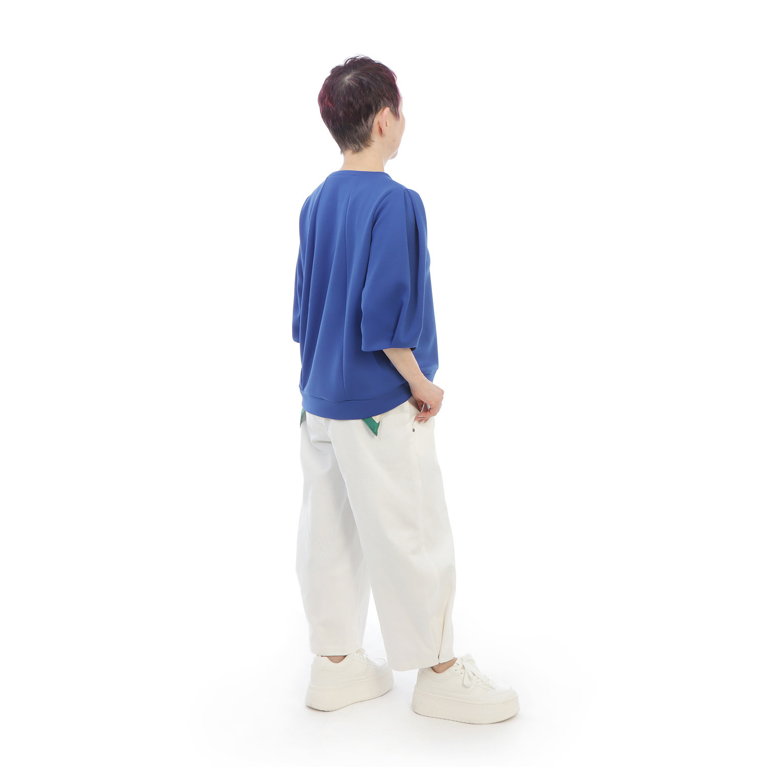 コモエリークローゼット ストレート＆コクーン デニムパンツ