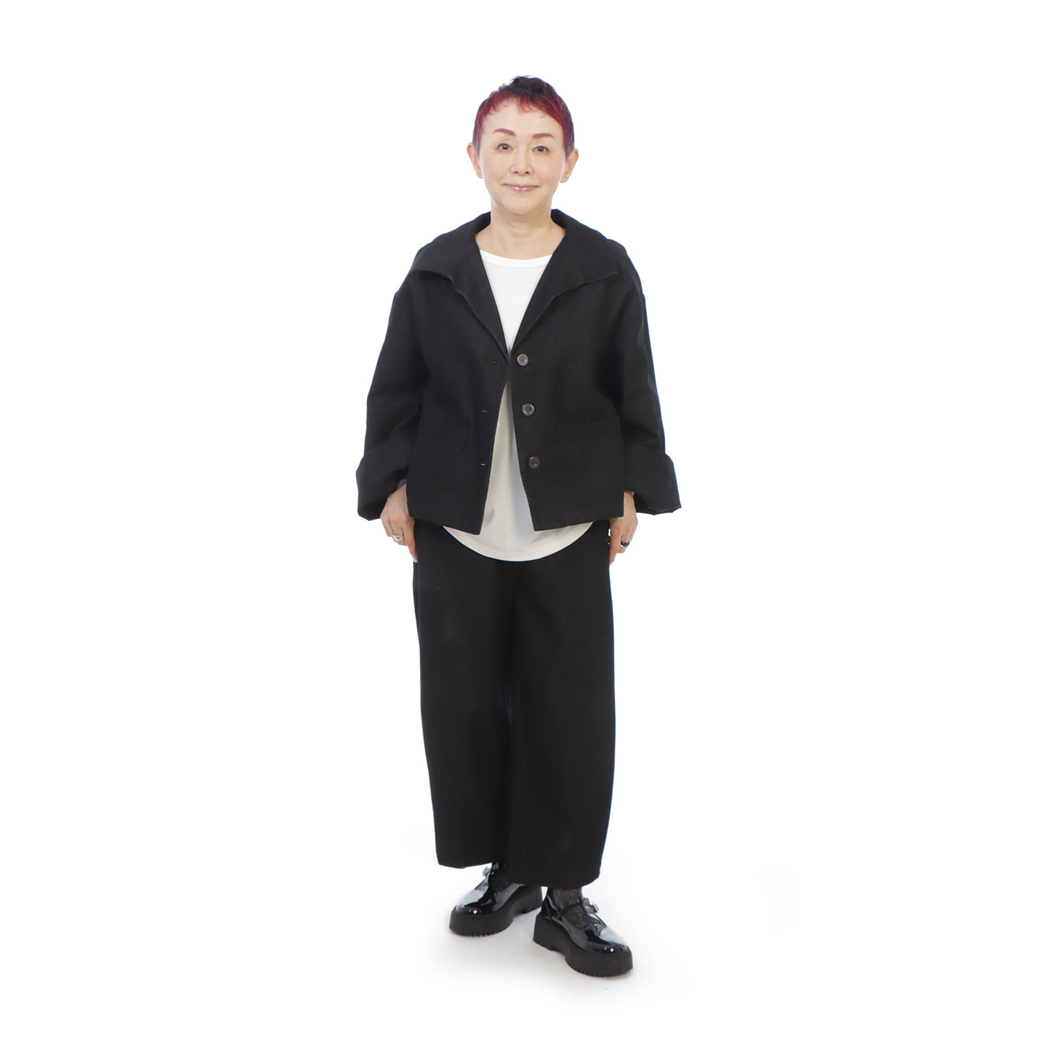 コモエリークローゼット ストレート＆コクーン デニムパンツ