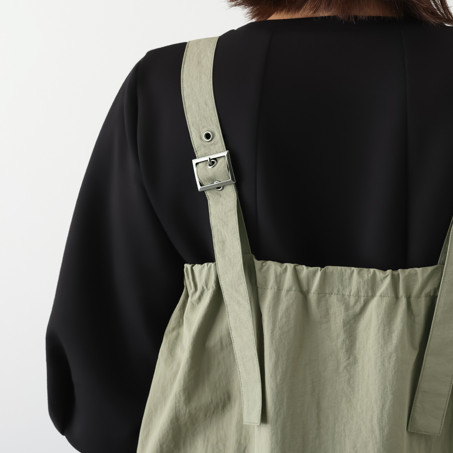 コモエリークローゼット ビッグポケット ジャンパードレス