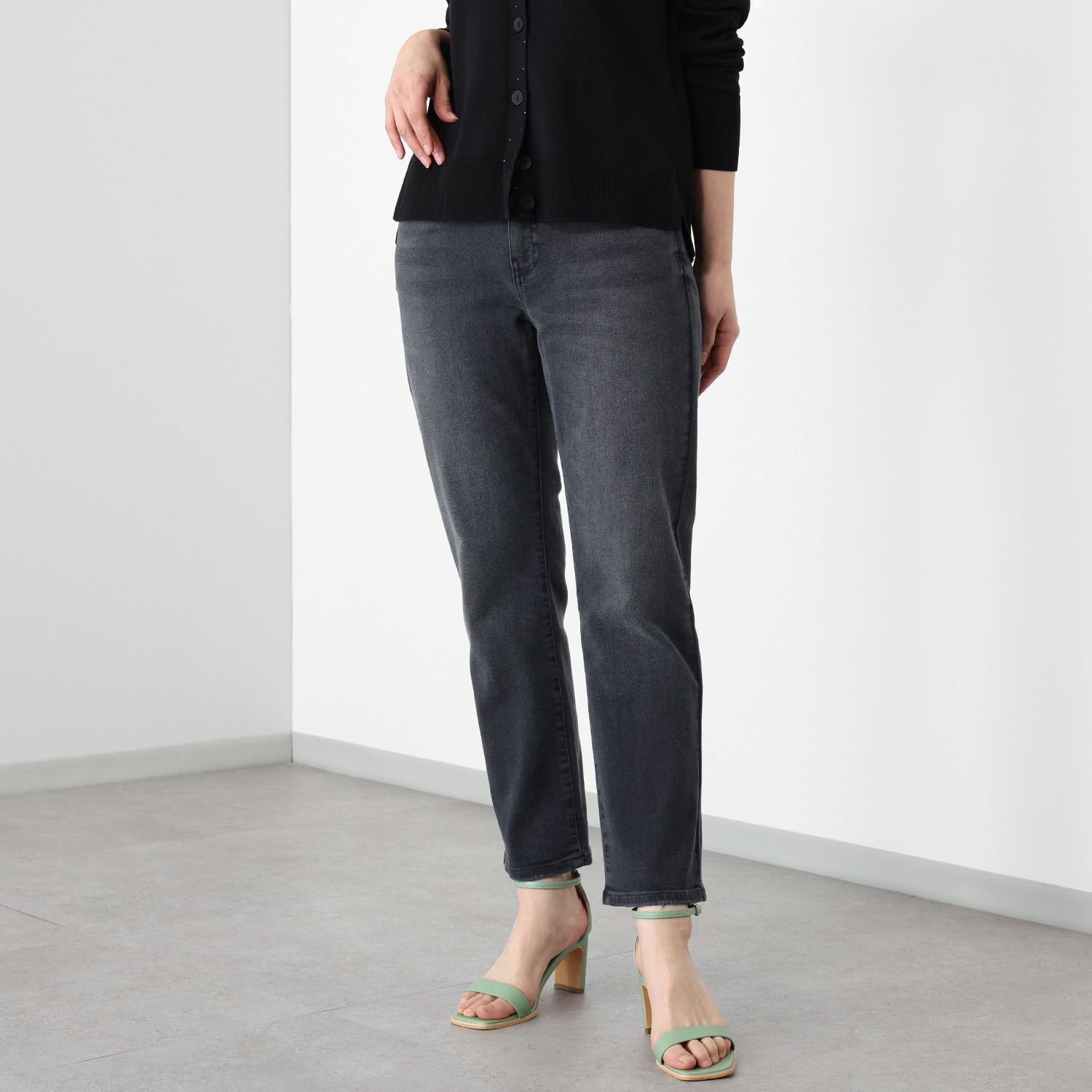 シュガーデプト コーンデニム（Ｒ） スーパーストレッチ アンクル丈ジーンズ