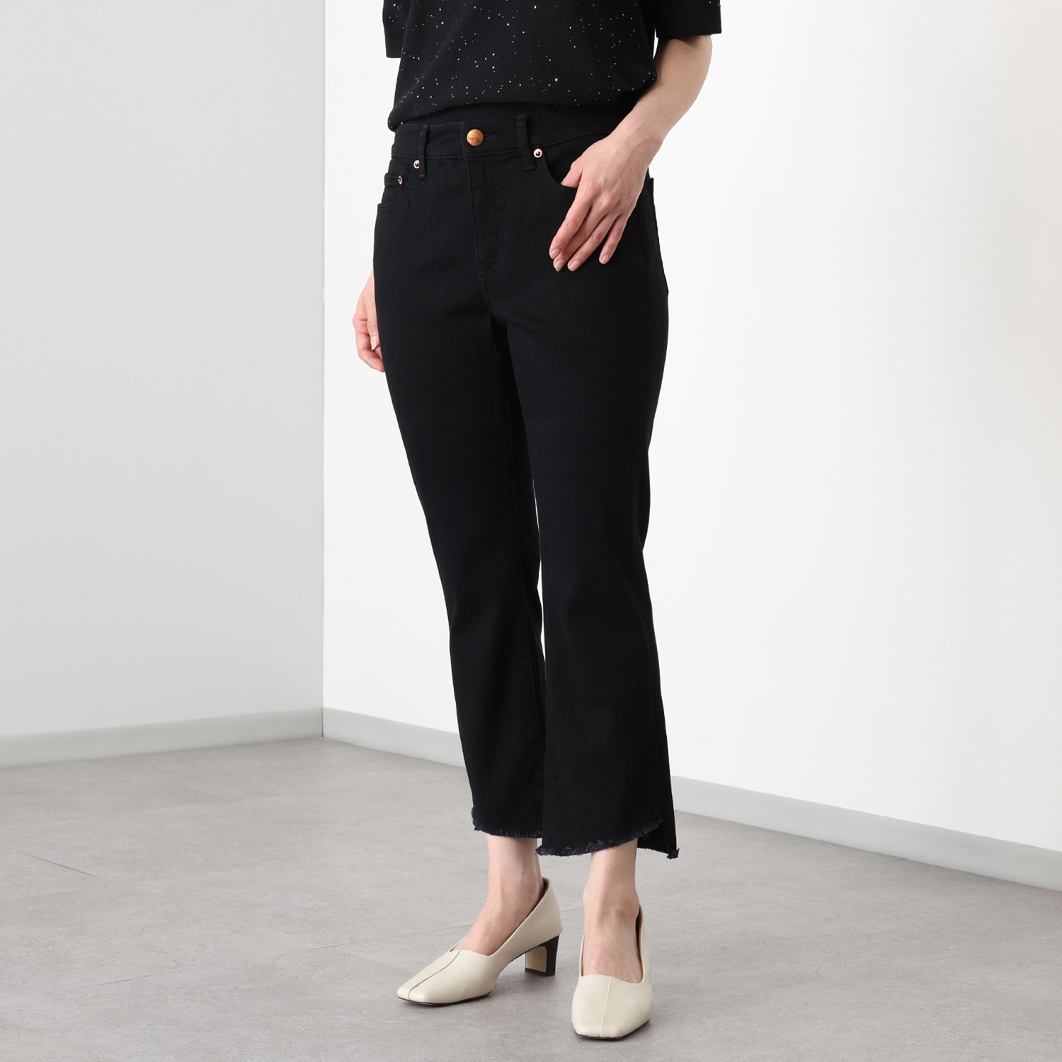 シュガーデプト コーンデニム（Ｒ） スーパーストレッチ カプリジーンズ