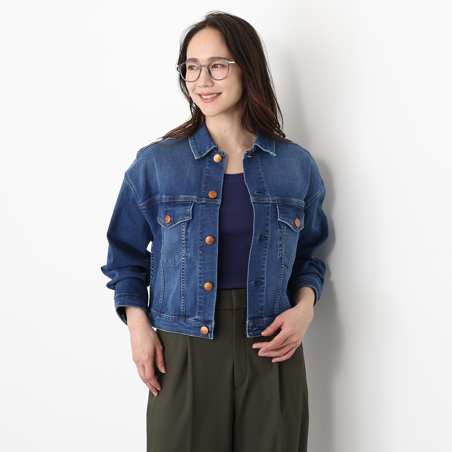 シュガーデプト コーンデニム（Ｒ） スーパーストレッチ クロップトジャケット