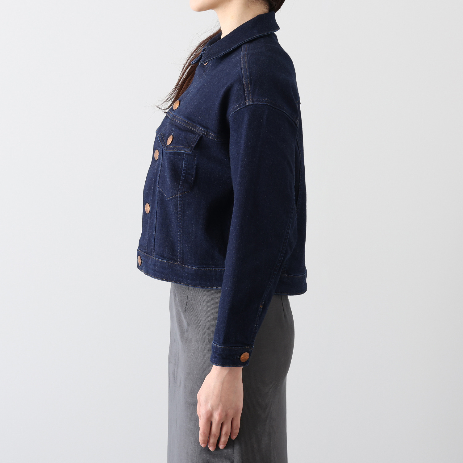 シュガーデプト コーンデニム（Ｒ） スーパーストレッチ クロップトジャケット