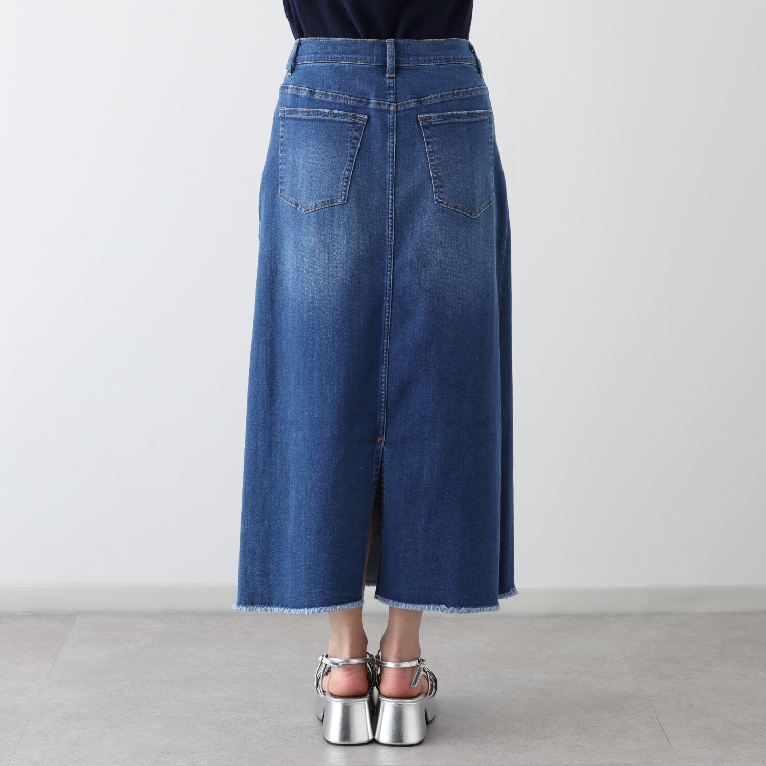 シュガーデプト コーンデニム（Ｒ） スーパーストレッチ ドロストスカート