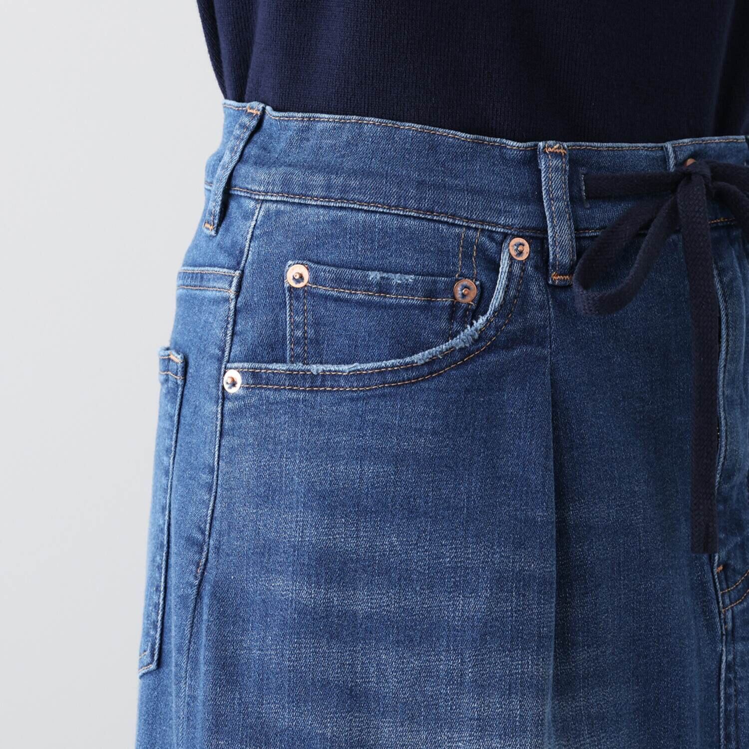 シュガーデプト コーンデニム（Ｒ） スーパーストレッチ ドロストスカート