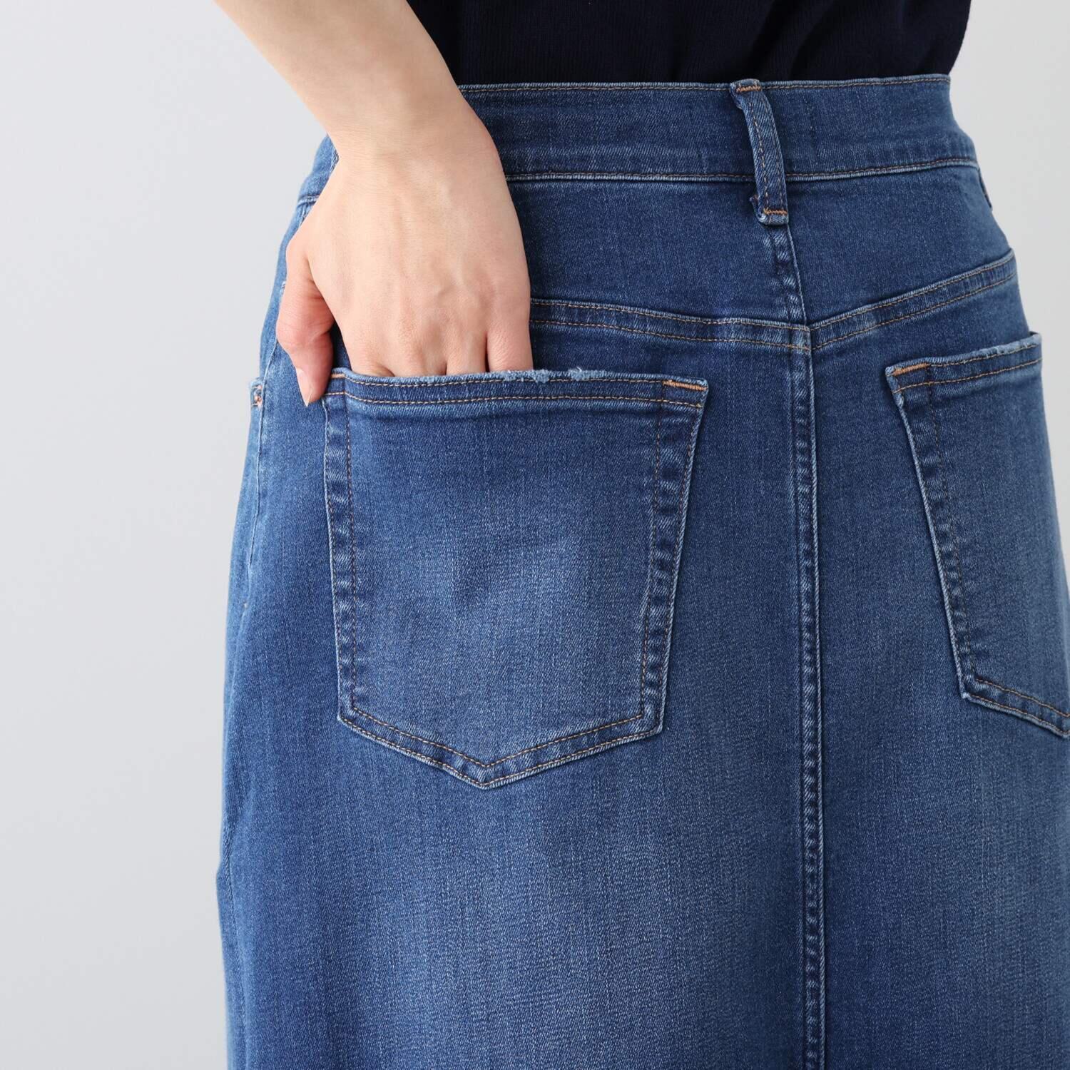 シュガーデプト コーンデニム（Ｒ） スーパーストレッチ ドロストスカート