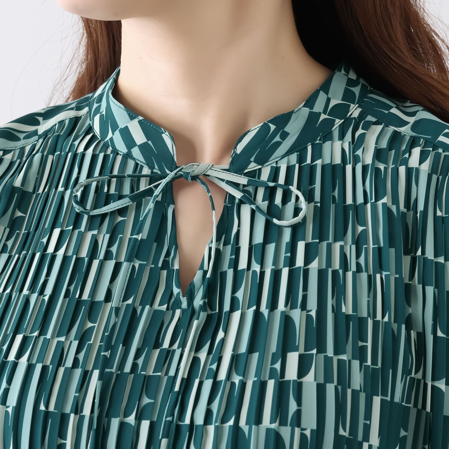 エル　ステュディオ ＥＬＬＥオリジナル グラフィック プリーツチュニック