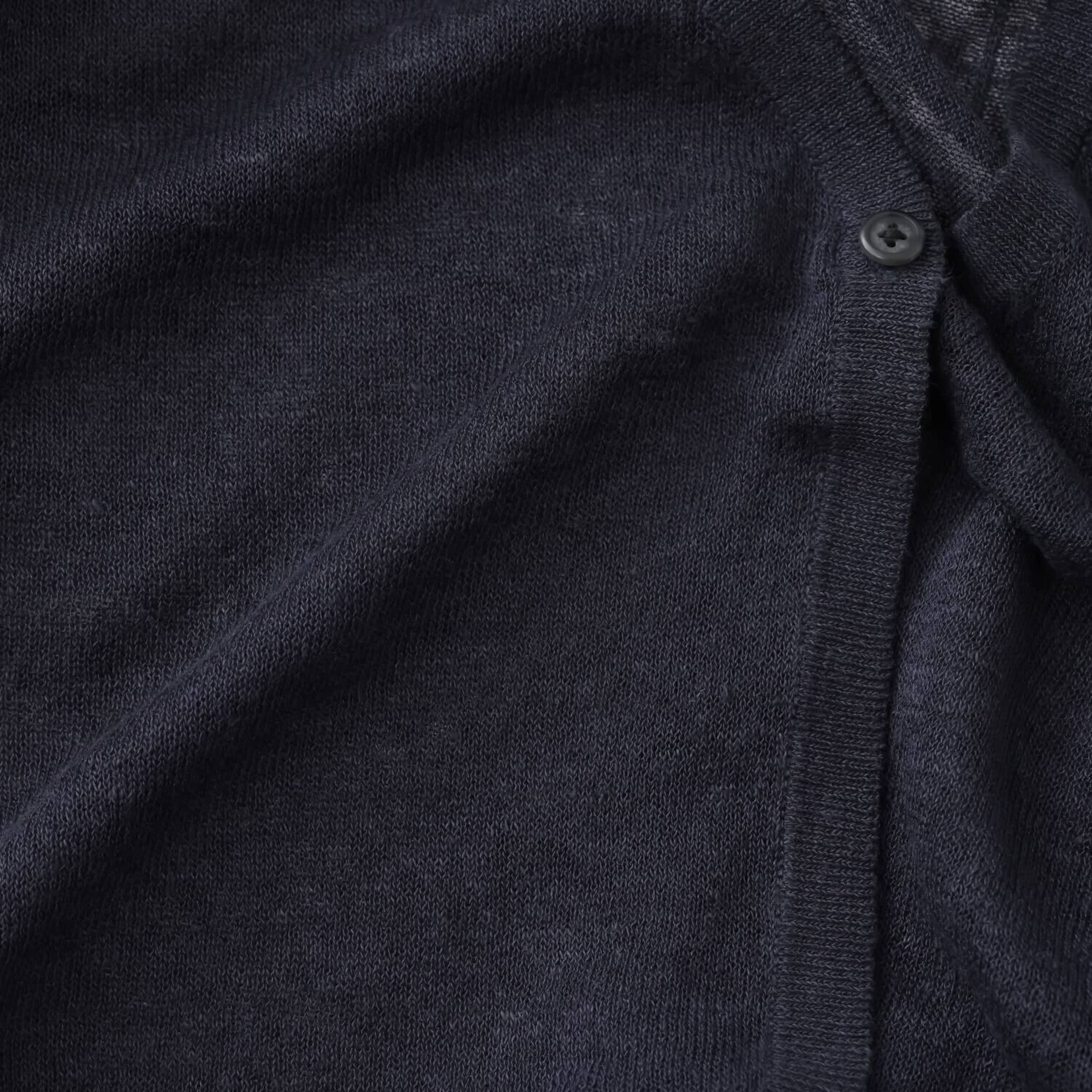 ゼラールスポーツ ウォッシャブル フレンチリネン混 ナチュラルシアー ドルマンカーディガン