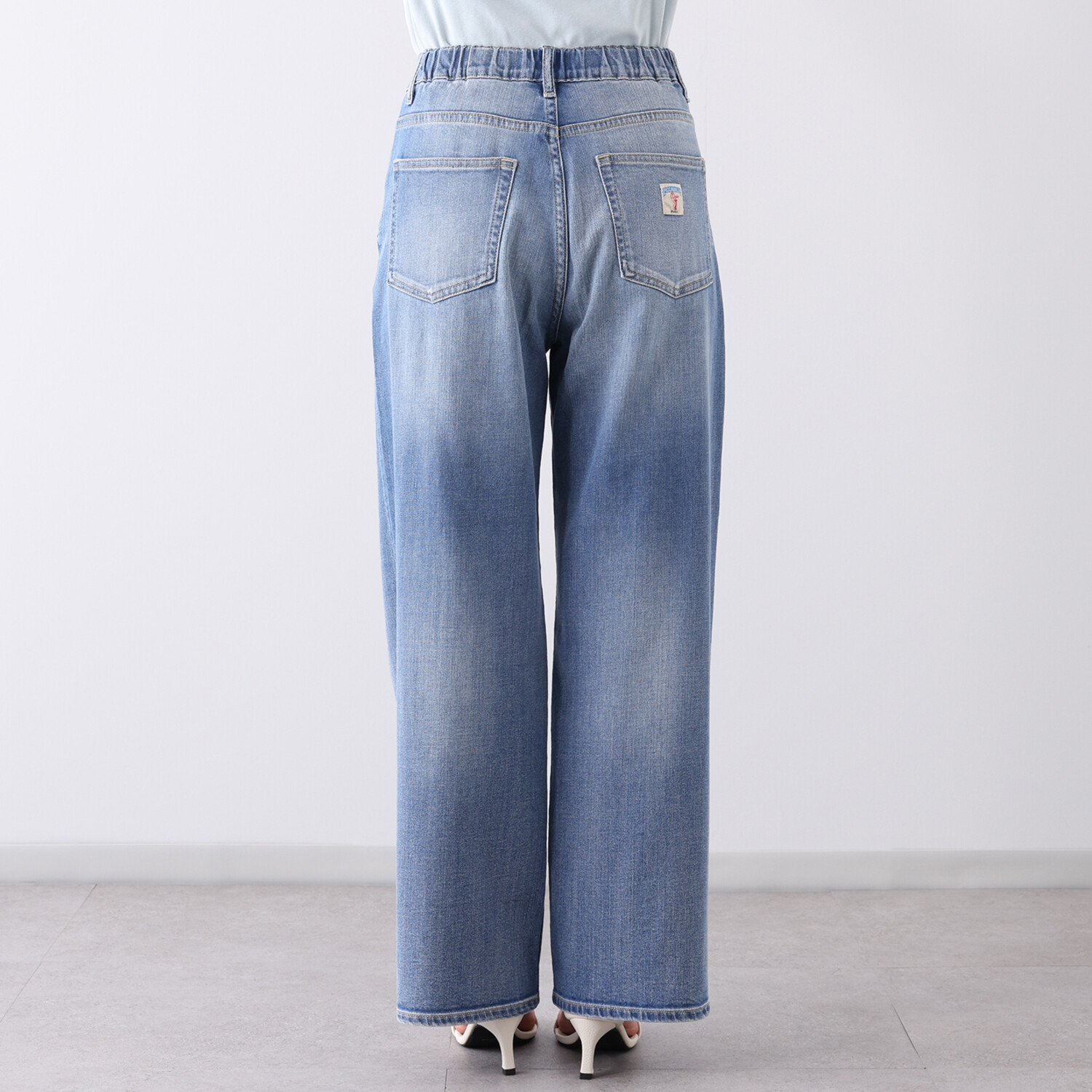 ピカデリー ソフトデニム ワイドストレートパンツ