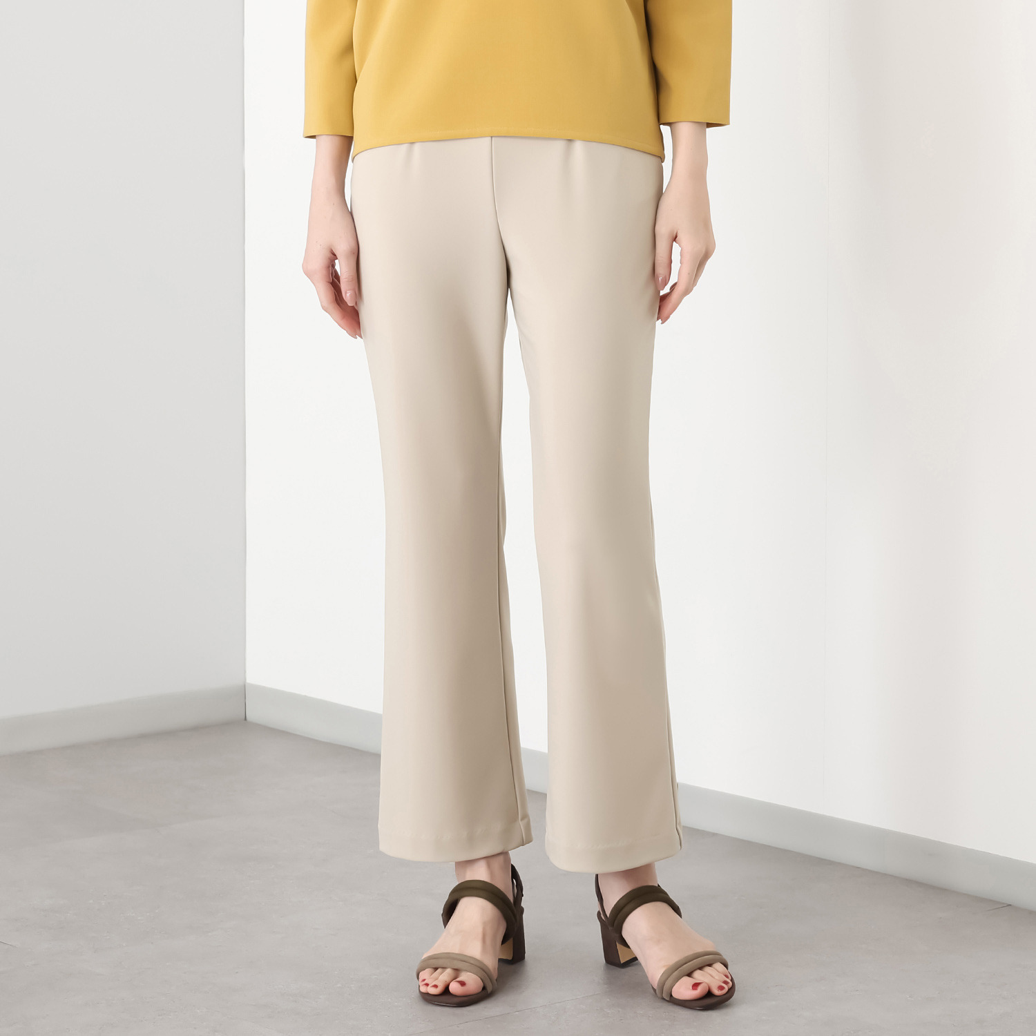 上質ごこち アルディナ はくだけで脚長美人見え 極上ドレープパンツ ＜股下６５ｃｍ＞