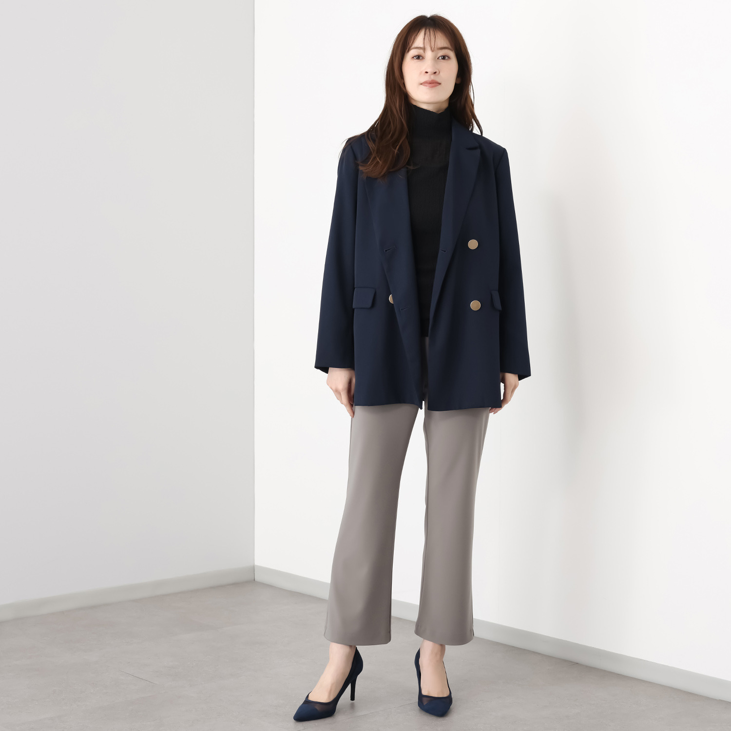 上質ごこち アルディナ はくだけで脚長美人見え 極上ドレープパンツ ＜股下６５ｃｍ＞