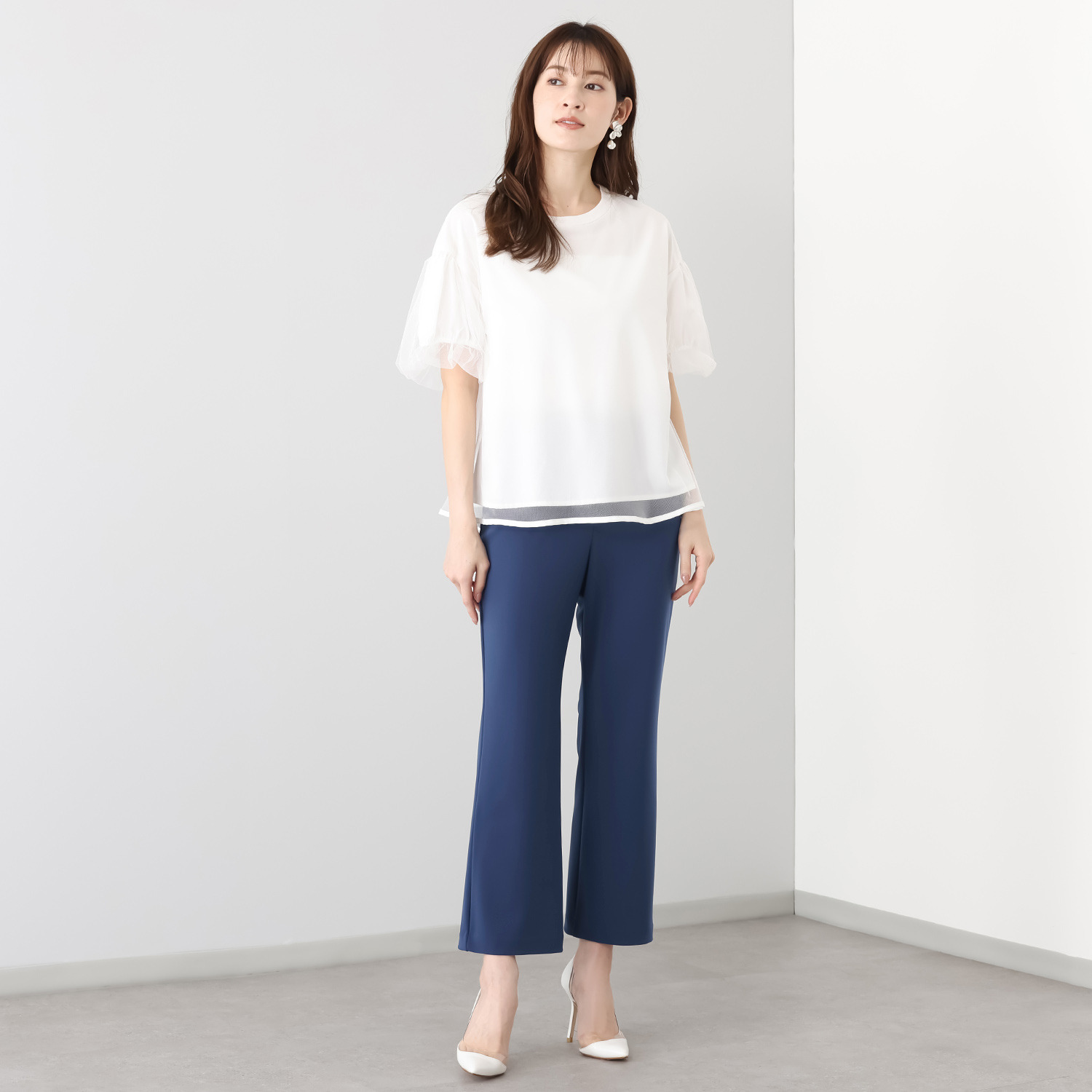 上質ごこち アルディナ はくだけで脚長美人見え 極上ドレープパンツ ＜股下６５ｃｍ＞