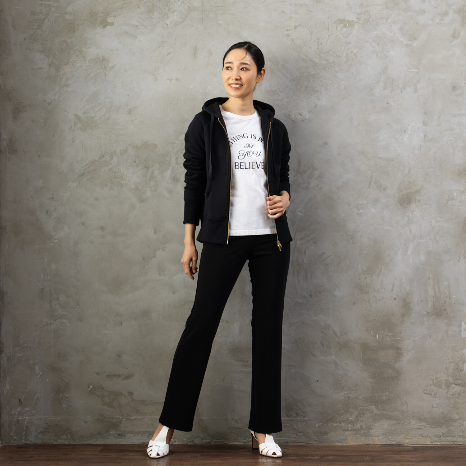 上質ごこち アルディナ はくだけで脚長美人見え 極上ドレープパンツ ＜股下６５ｃｍ＞