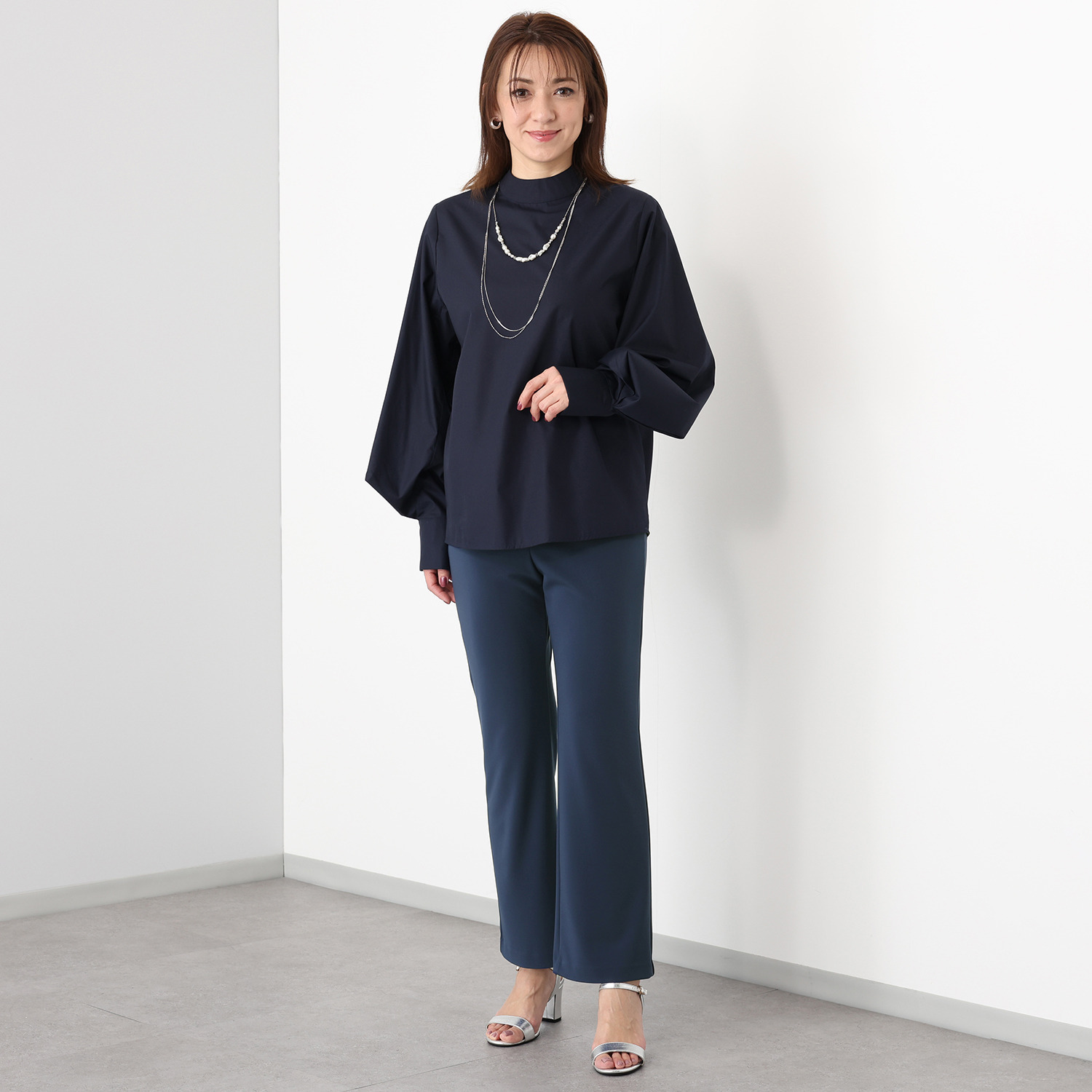 上質ごこち アルディナ はくだけで脚長美人見え 極上ドレープパンツ ＜股下７０ｃｍ＞