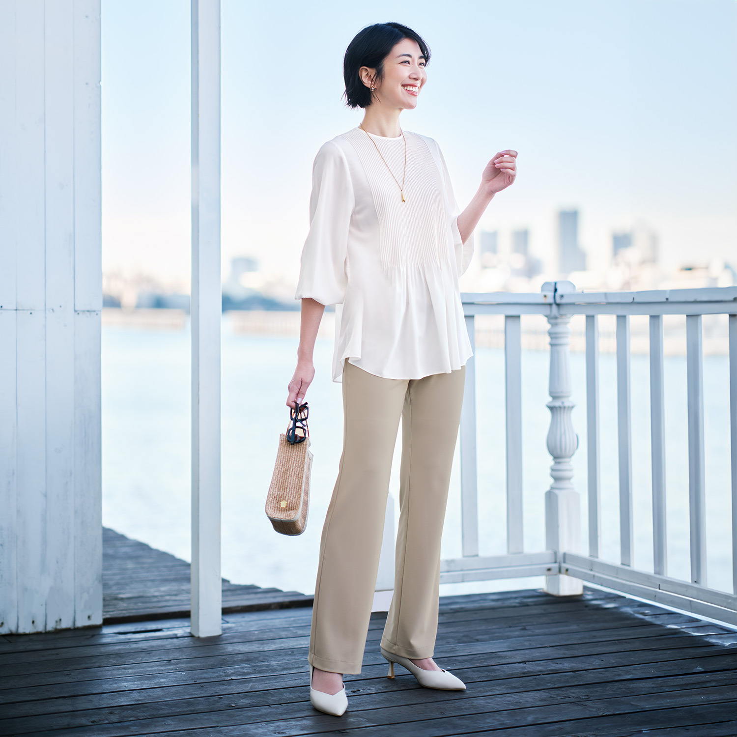 上質ごこち アルディナ はくだけで脚長美人見え 極上ドレープパンツ ＜股下７０ｃｍ＞