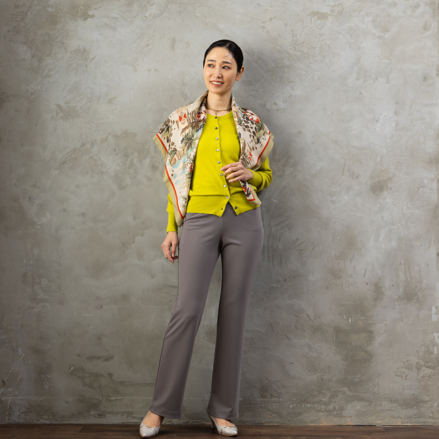 上質ごこち アルディナ はくだけで脚長美人見え 極上ドレープパンツ ＜股下７０ｃｍ＞