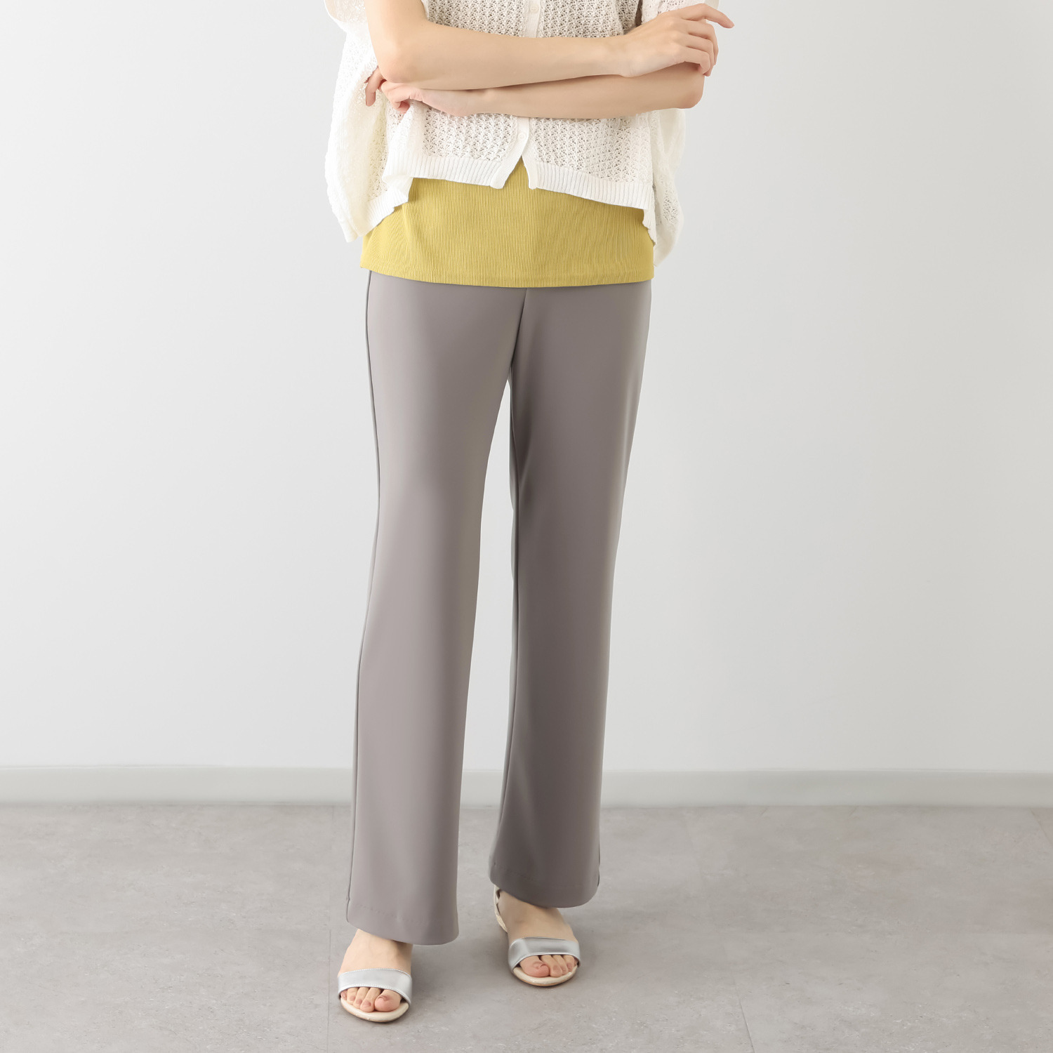 上質ごこち アルディナ はくだけで脚長美人見え 極上ドレープパンツ ＜股下７５ｃｍ＞